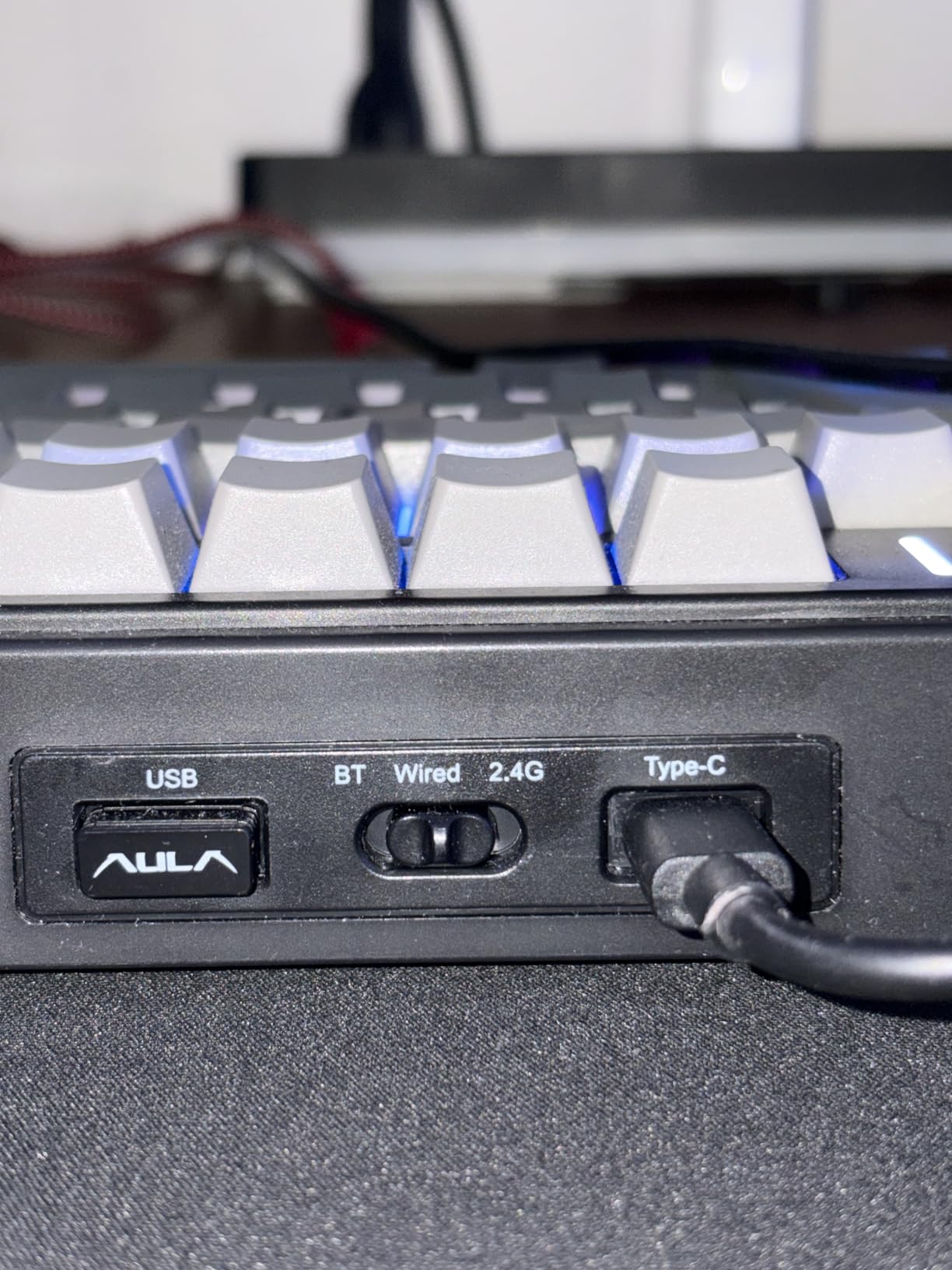AULA F75 Pro Wireless Mechanical Keyboard, 75% Hot Swappable Custom Keyboard with Knob, RGB Backlit, Pre-lubed Reaper Switches, Side Printed PBT Keycaps, 2.4GHz/USB-C/Bt5.0 Mechanical Gaming Keyboards customer photo 1