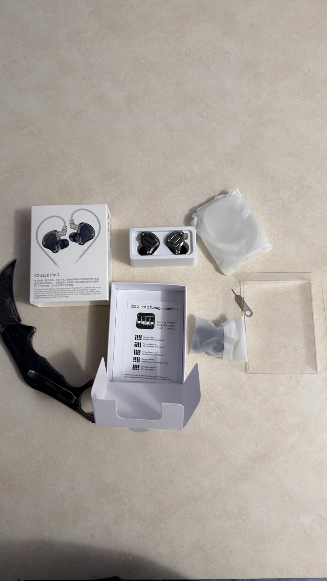 Linsoul KZ ZS10 PRO 2 In Ear Monitor IEM, 1DD+4BA Hybrid Wired Earbuds, with 4-Level Tuning Switch, 3-Way Crossover Gaming Earbuds, Silver-plated IEM Cable for Musician Audiophile (Black, Without Mic) customer photo 2