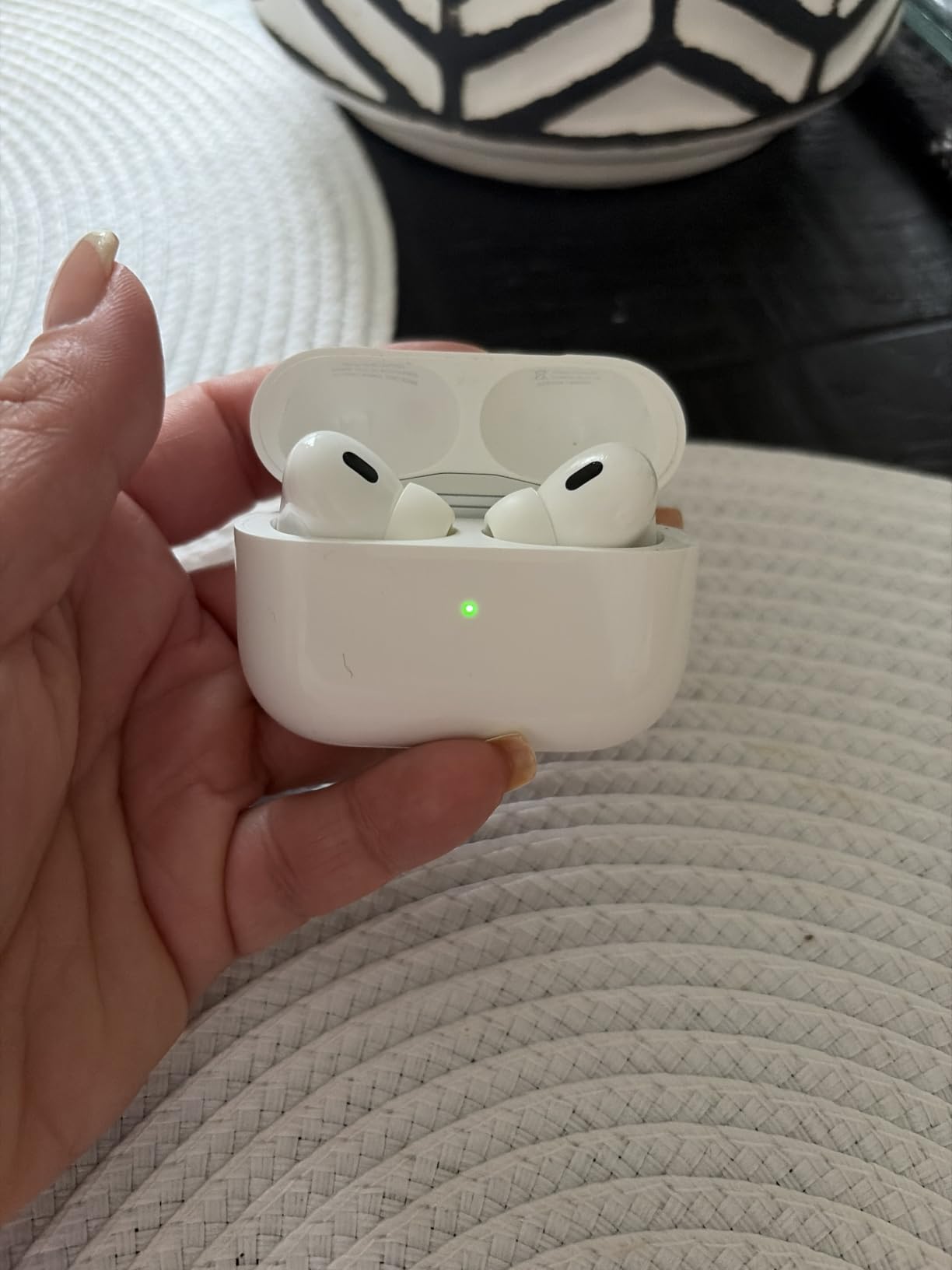 Apple AirPods Pro 2 Wireless Earbuds, Active Noise Cancellation, Hearing Aid Feature, Bluetooth Headphones, Transparency, Personalized Spatial Audio, High-Fidelity Sound, H2 Chip, USB-C Charging customer photo 1