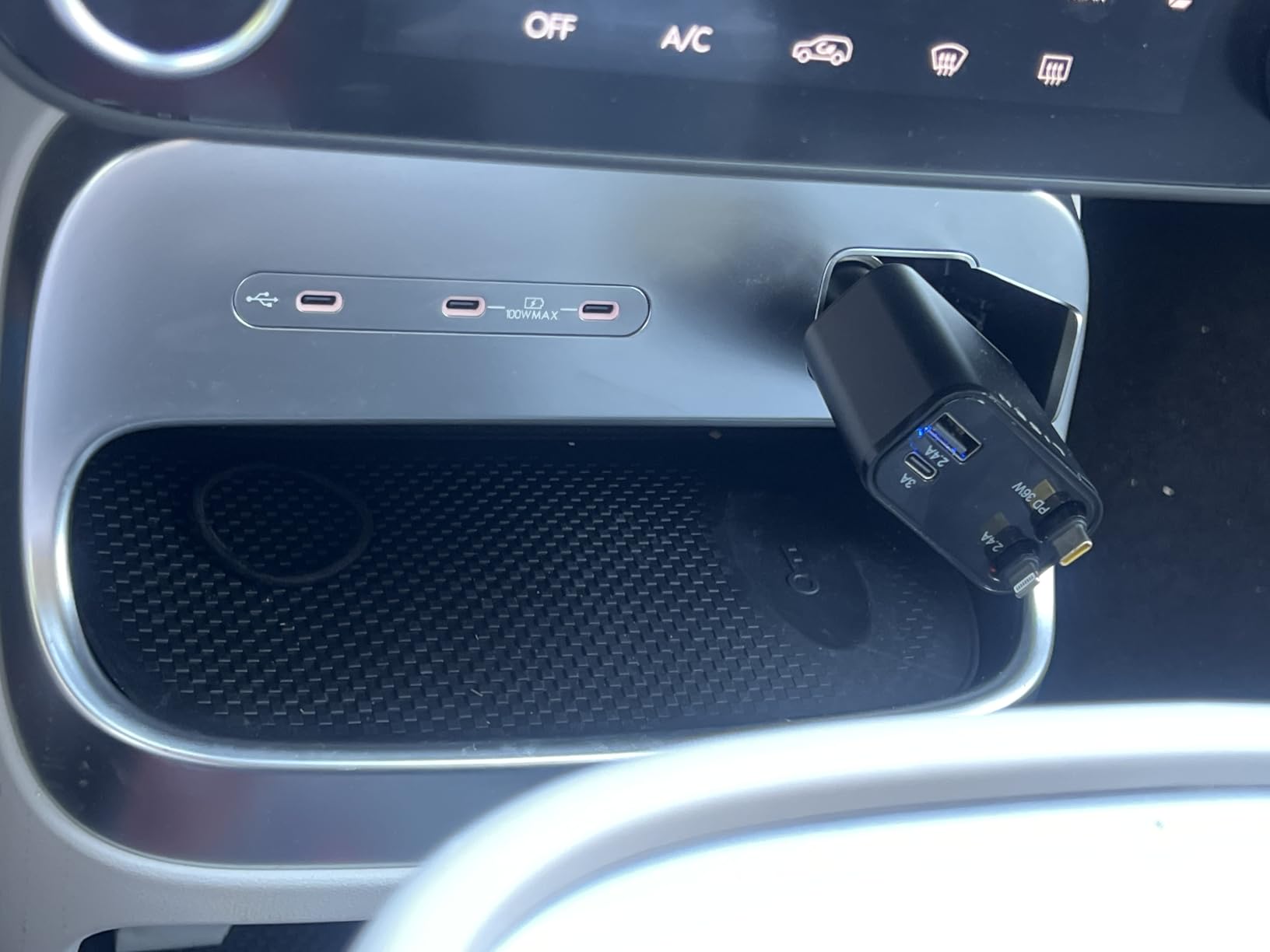 LISEN Retractable Car Charger, 84W Car Charger USB C Fast Charger Adapter for iPhone, Car Accessories for Men Women, Gifts for Fathers Day for Men Dad Husband customer photo 1