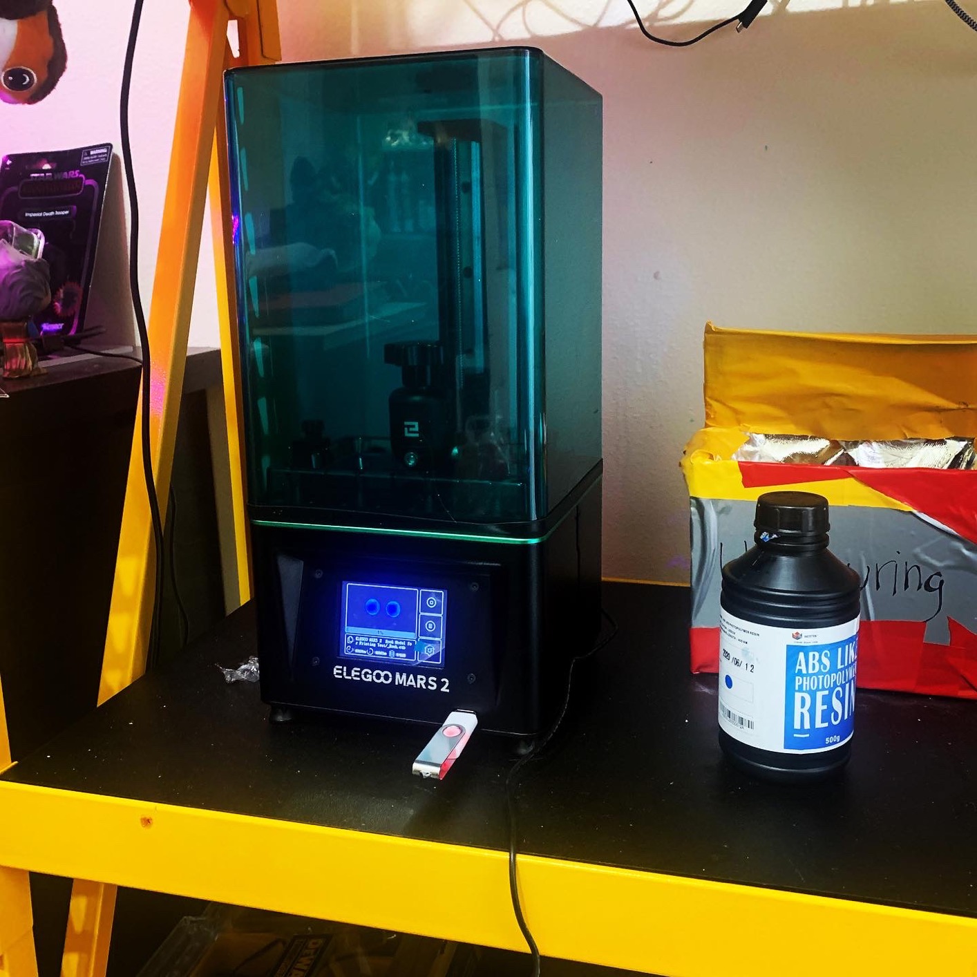 ELEGOO Mars 5 Ultra 9K MSLA Resin 3D Printer, Smart Mechanical Sensor, Fast Printing Up to 150mm/h, AI Camera, WiFi Cluster Printing, Automatic Leveling, Large Printing Size 6.04 x 3.06 x 6.49 inch customer photo 1