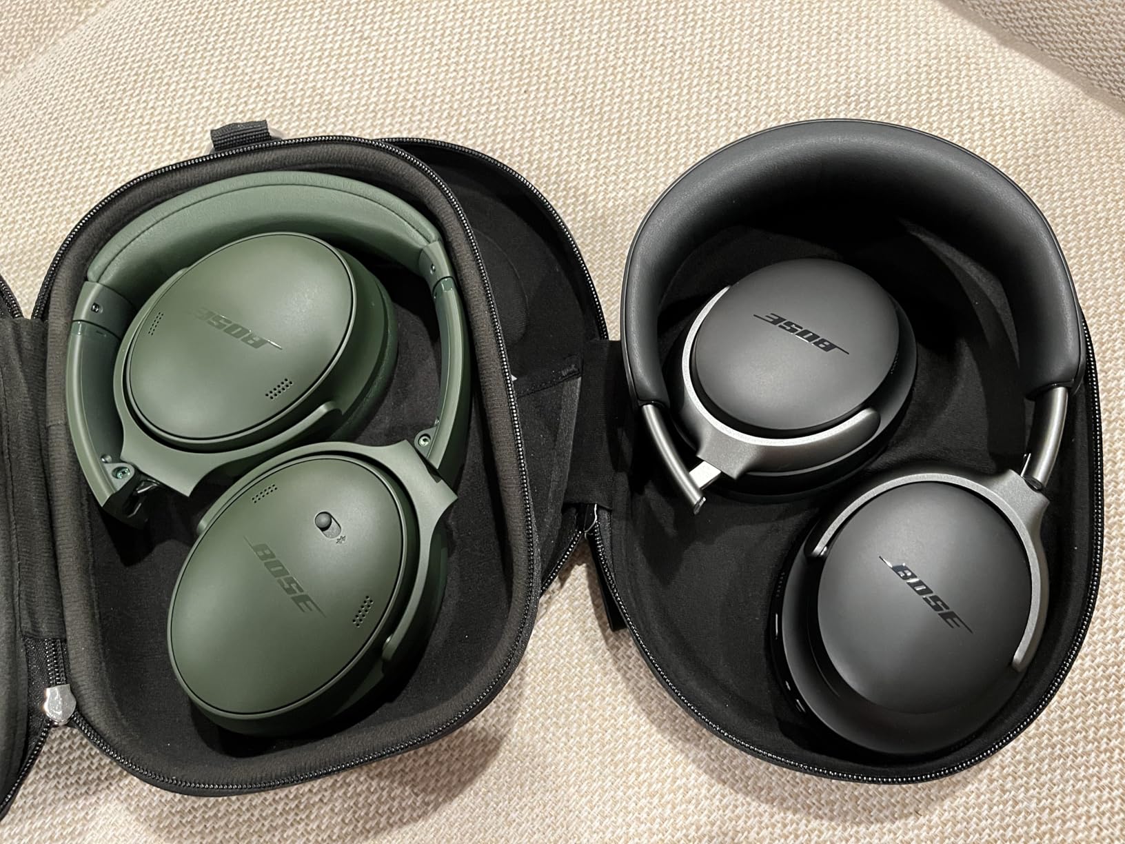 Bose QuietComfort Headphones - Wireless Bluetooth Headphones, Active Over Ear Noise Cancelling and Mic, USB-C Charging, Deep Bass, Up to 24 Hours of Playtime, Sandstone customer photo 1