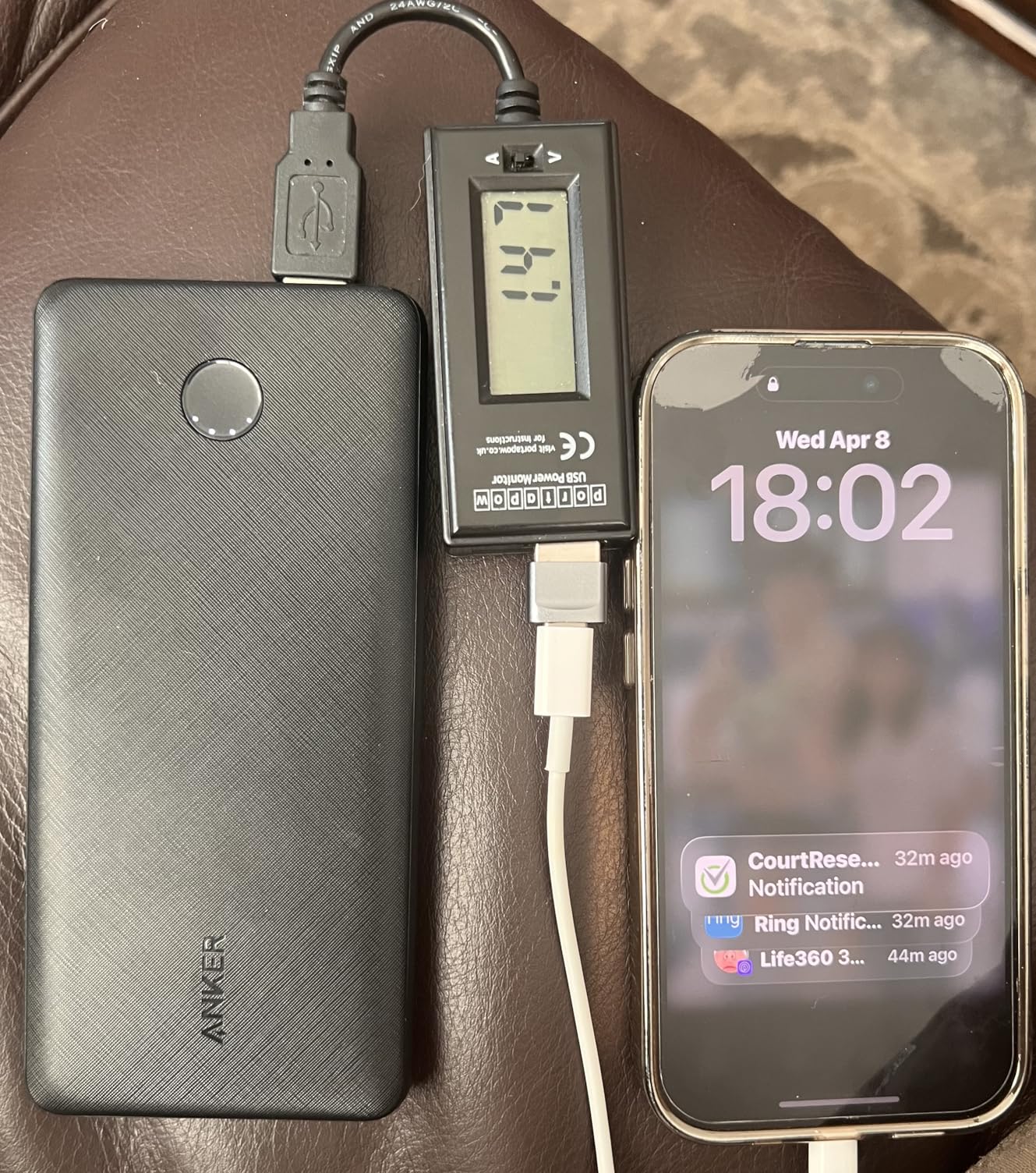 Anker Power Bank(PowerCore 10K), Compact Travel-Ready 10,000mAh Battery Pack with PowerIQ Charging Technology, 5V/3A High-Speed Charging for iPhone, iPad,and More (1, Black) customer photo 1