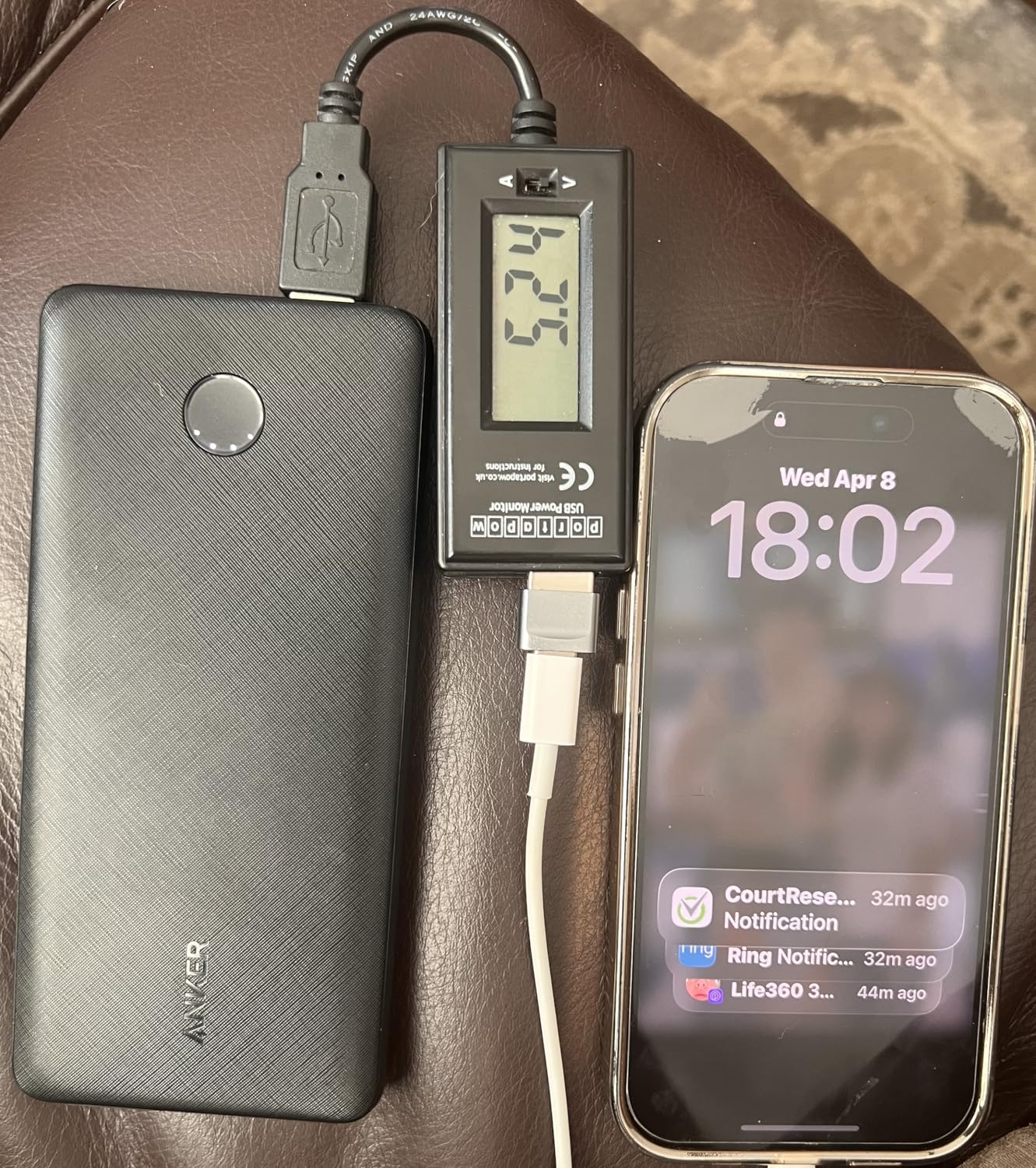 Anker Power Bank(PowerCore 10K), Compact Travel-Ready 10,000mAh Battery Pack with PowerIQ Charging Technology, 5V/3A High-Speed Charging for iPhone, iPad,and More (1, Black) customer photo 2