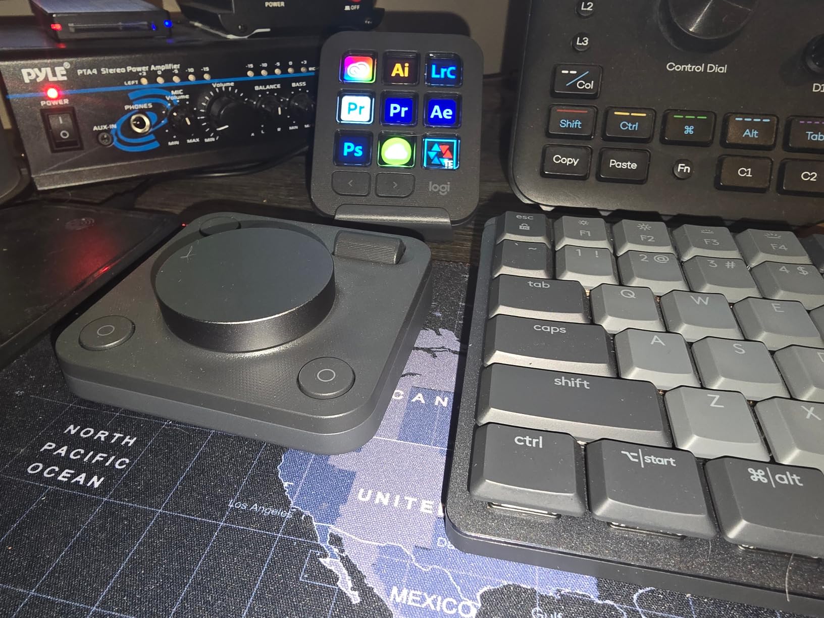 MX Creative Console, 9 Customizable LCD Keys, Stream Deck Accessories,Connectivity Technology USB-C, Control Dial for Graphic Design, Zoom, Spotify - Graphite, 3-Month Adobe Cloud Membership customer photo 1