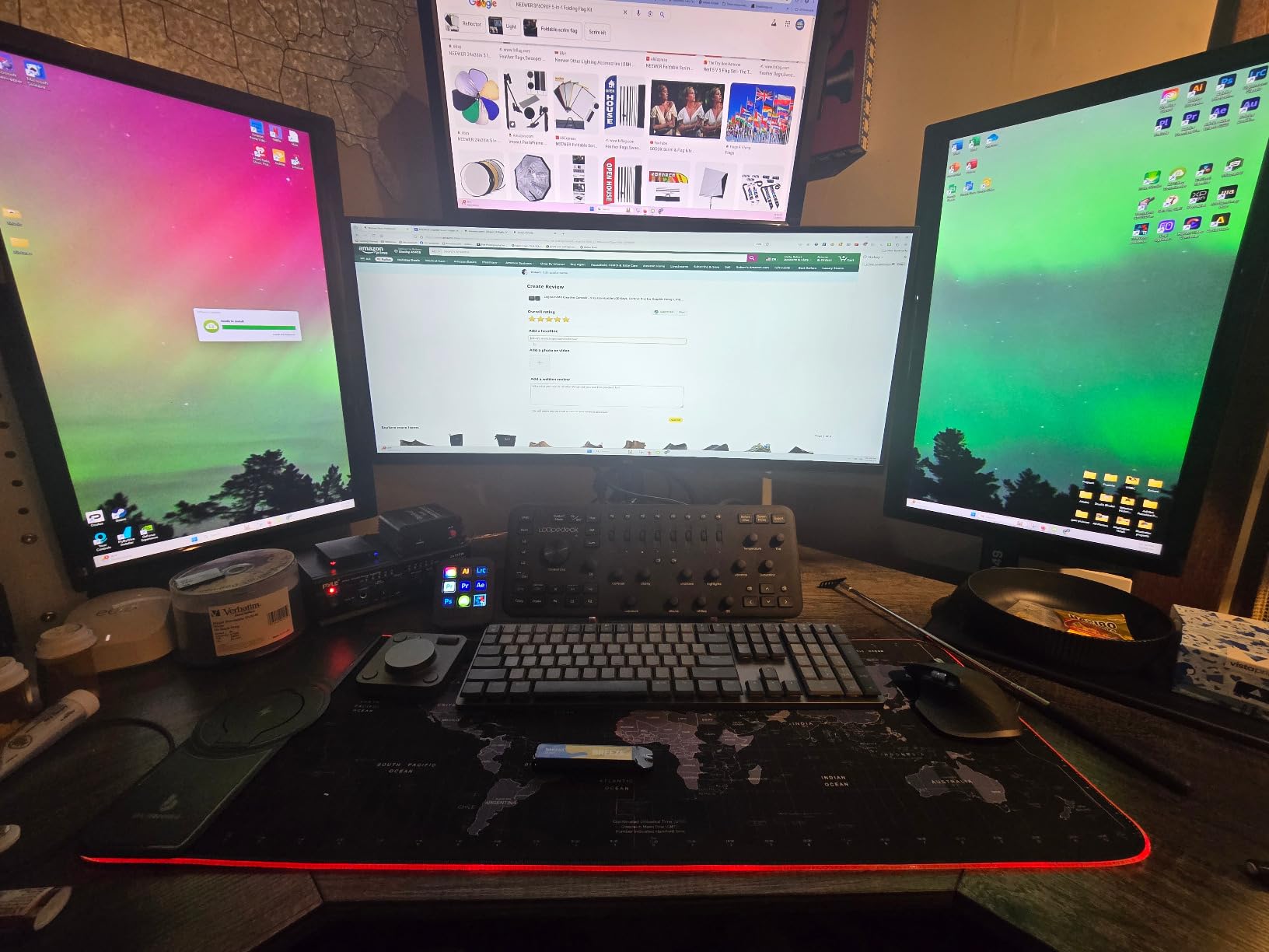 MX Creative Console, 9 Customizable LCD Keys, Stream Deck Accessories,Connectivity Technology USB-C, Control Dial for Graphic Design, Zoom, Spotify - Graphite, 3-Month Adobe Cloud Membership customer photo 2