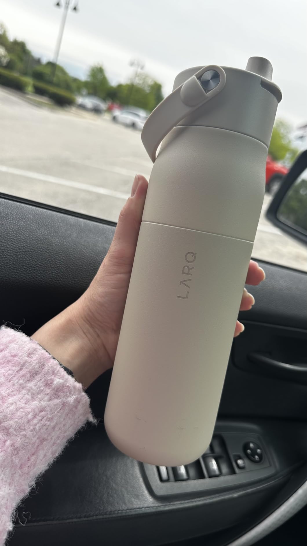 LARQ PureVis 2 Self Cleaning Water Bottle - UV Water Purifier with Filter Straw, Smart App Hydration Tracking, Insulated Stainless Steel customer photo 1