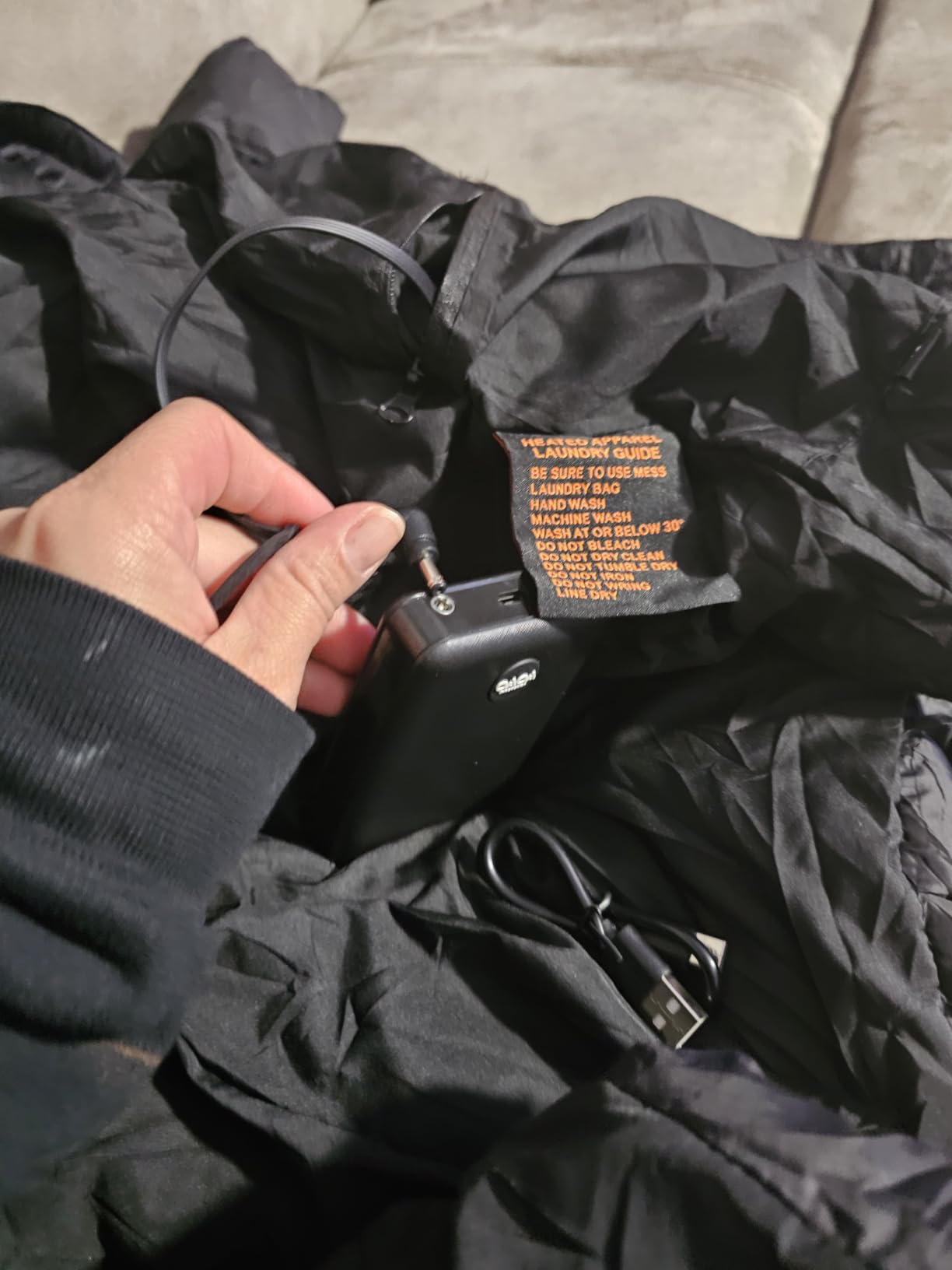 OAOA innovation Women's Heated Jacket with 10000mAh Battery Pack, Dual Control Button Heated Coat customer photo 2