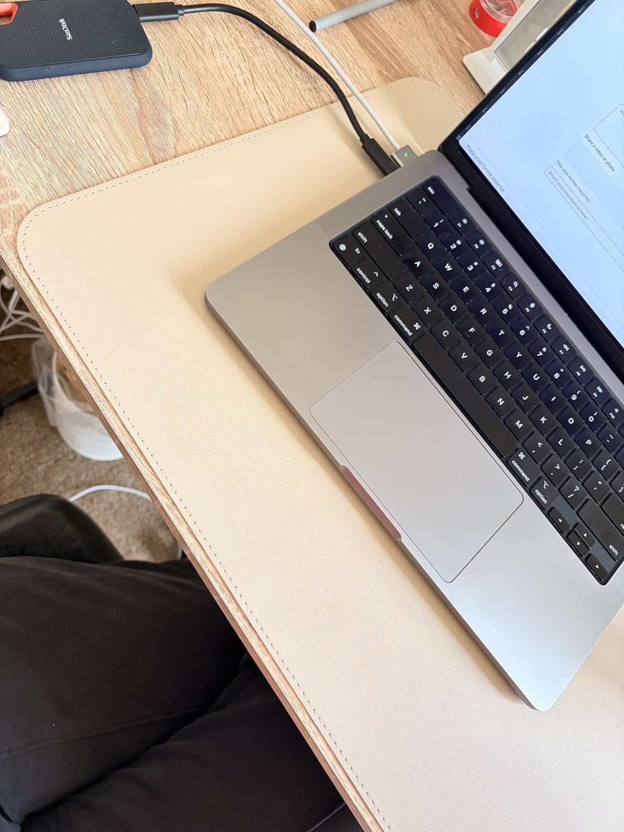 AFIING Large Desk Mat 55
