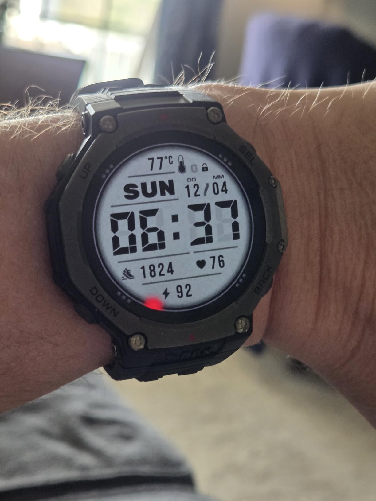 Amazfit T-Rex 3 Rugged/Military Smart Watch 48mm, GPS (with Privacy), Offline Maps, Long Battery Life,328 Feet Water-Resistant, 170 Fitness/Sport Modes, AI, Voice Control, for Android or iPhone, Black customer photo 2