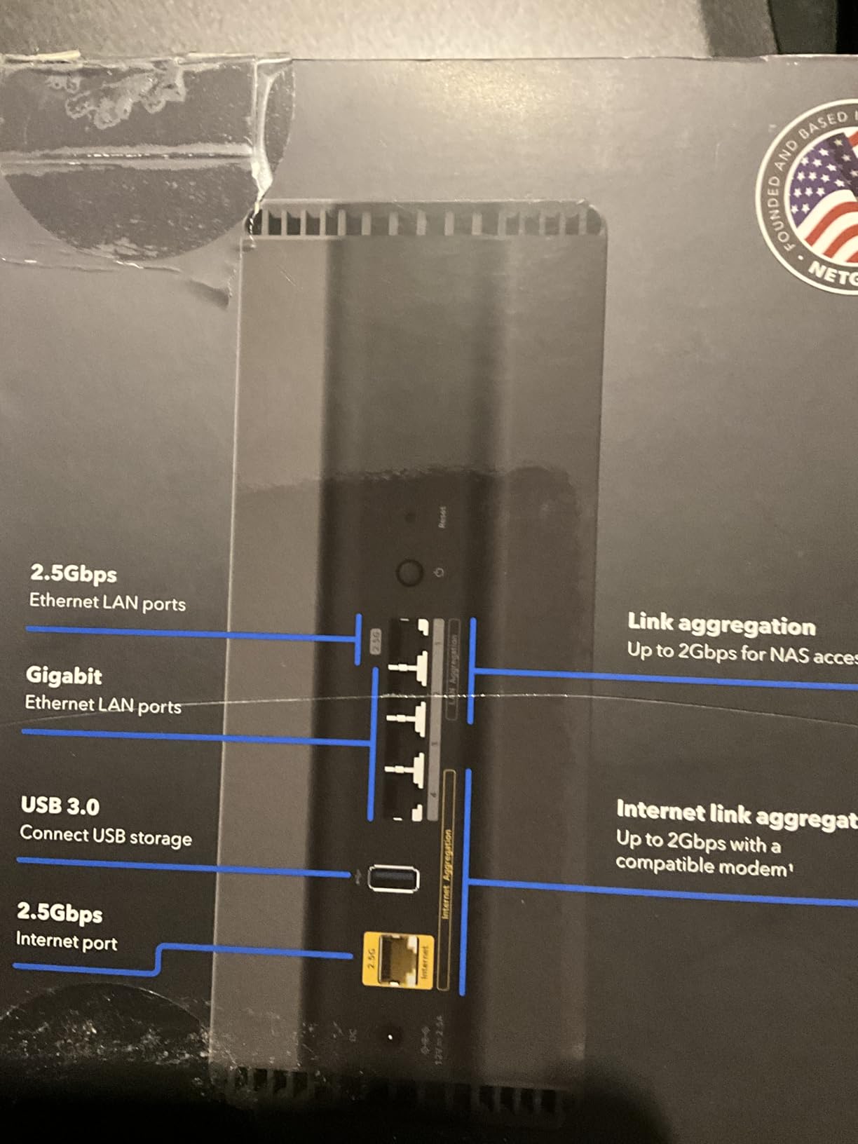 NETGEAR Nighthawk Dual-Band WiFi 7 Router (RS200) Router Only- BE6500 Wireless Speed (up to 6.5 Gbps) - Covers up to 2,500 sq. ft., 80 Devices - 2.5 Gig Internet Port - Free Expert Help customer photo 1