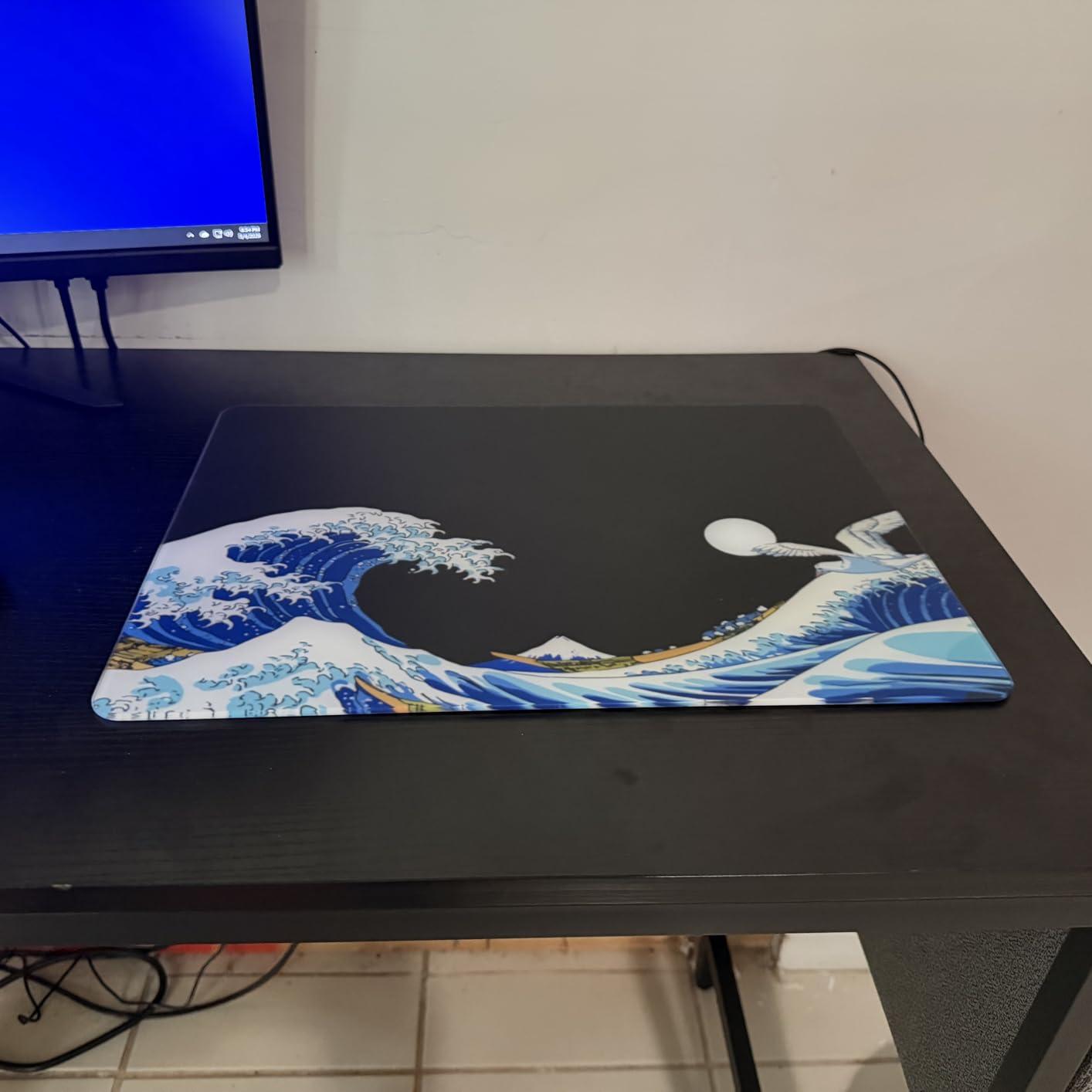 XVX Glass Mouse Pad for Gaming, Black Coral Sea Hard Gaming Mousepad, Professional Large Mouse Mat 410mm*310mm, Special Glass Surface with Improved Precision and Speed customer photo 1