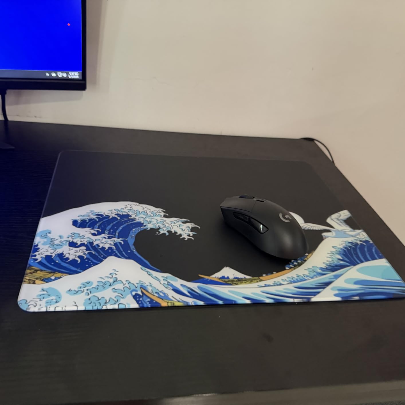 XVX Glass Mouse Pad for Gaming, Black Coral Sea Hard Gaming Mousepad, Professional Large Mouse Mat 410mm*310mm, Special Glass Surface with Improved Precision and Speed customer photo 2