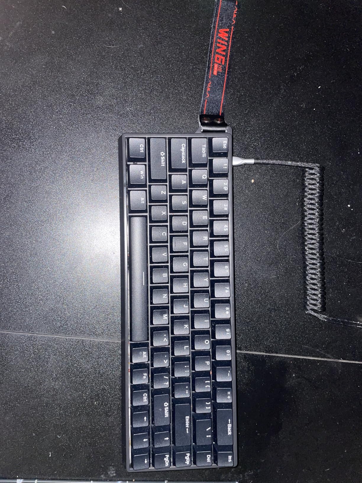 AULA WIN68 HE Mechanical Gaming Keyboard 60%, Hall Effect Magnetic Switch, Fast Trigger Mode Adjustable Actuation, 8000Hz Polling Rate, RGB Backlit customer photo 2