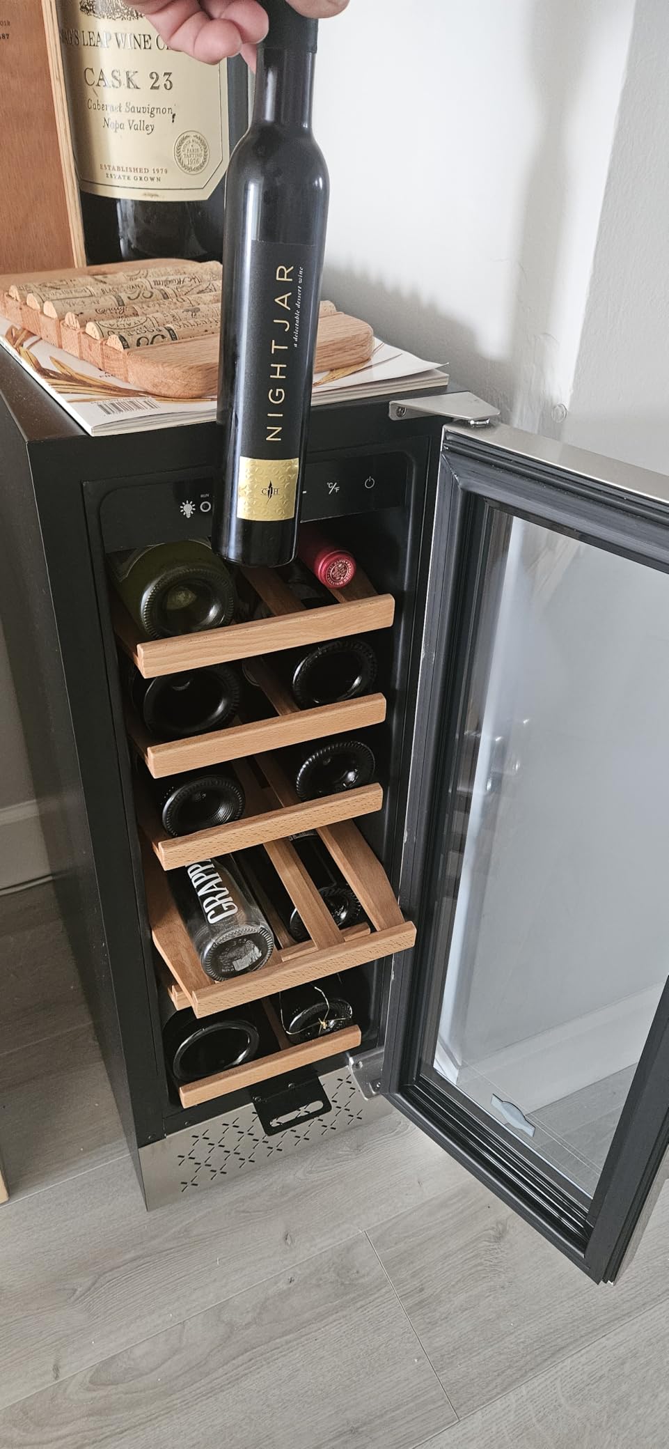 Tylza Outdoor Refrigerator 24 Inch Wide, Stainless Steel Beverage Refrigerator 176 Can for Undercounter Built-in or Freestanding, for Home and Patio, Water Proof, Fast Cooling, Low Noise, 37-65 F customer photo 1