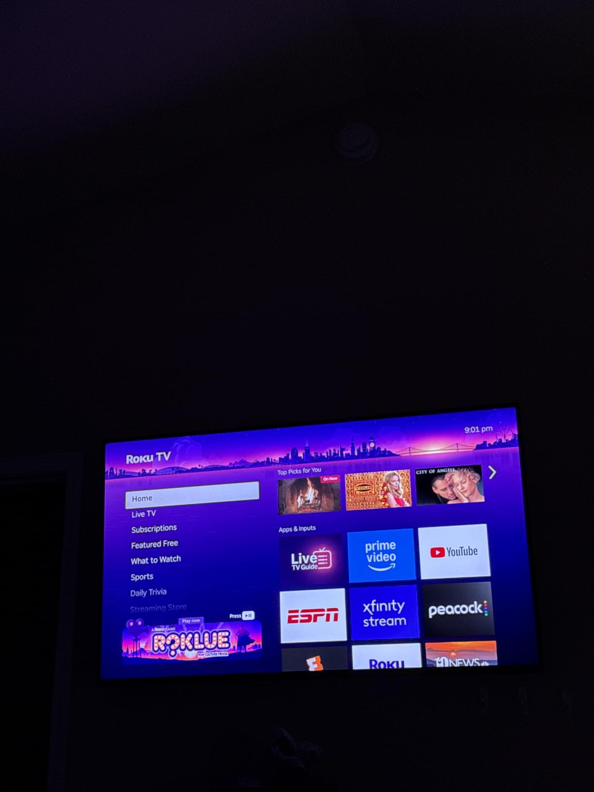 Smart TV - 55-Inch Pro Series, Mini-LED TV - RokuTV with Backlit Voice Remote Pro - Flat Screen 4K QLED Television with 120Hz Refresh Rate & Dolby Vision IQ, Live News, Sports, Entertainment customer photo 1