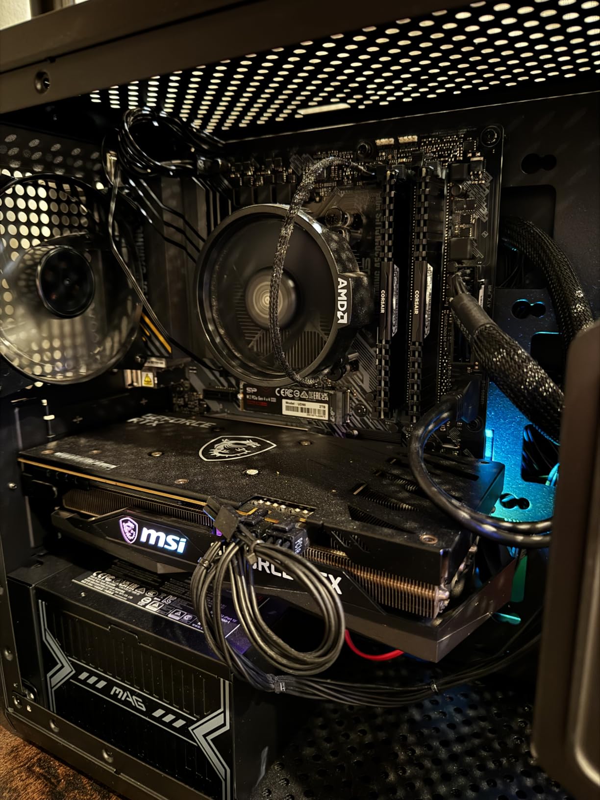 Micro Center AMD Ryzen 5 5500 Desktop Processor with ASUS TUF Gaming A520M-PLUS (WiFi) AM4 microATX Motherboard customer photo 3
