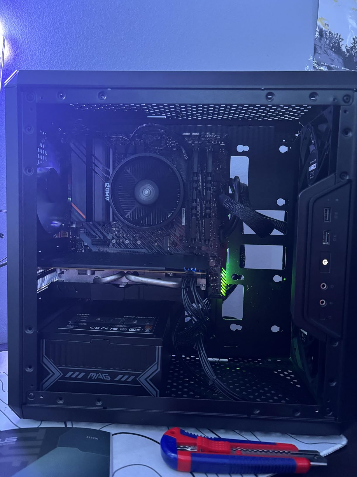 Micro Center AMD Ryzen 5 5500 Desktop Processor with ASUS TUF Gaming A520M-PLUS (WiFi) AM4 microATX Motherboard customer photo 5