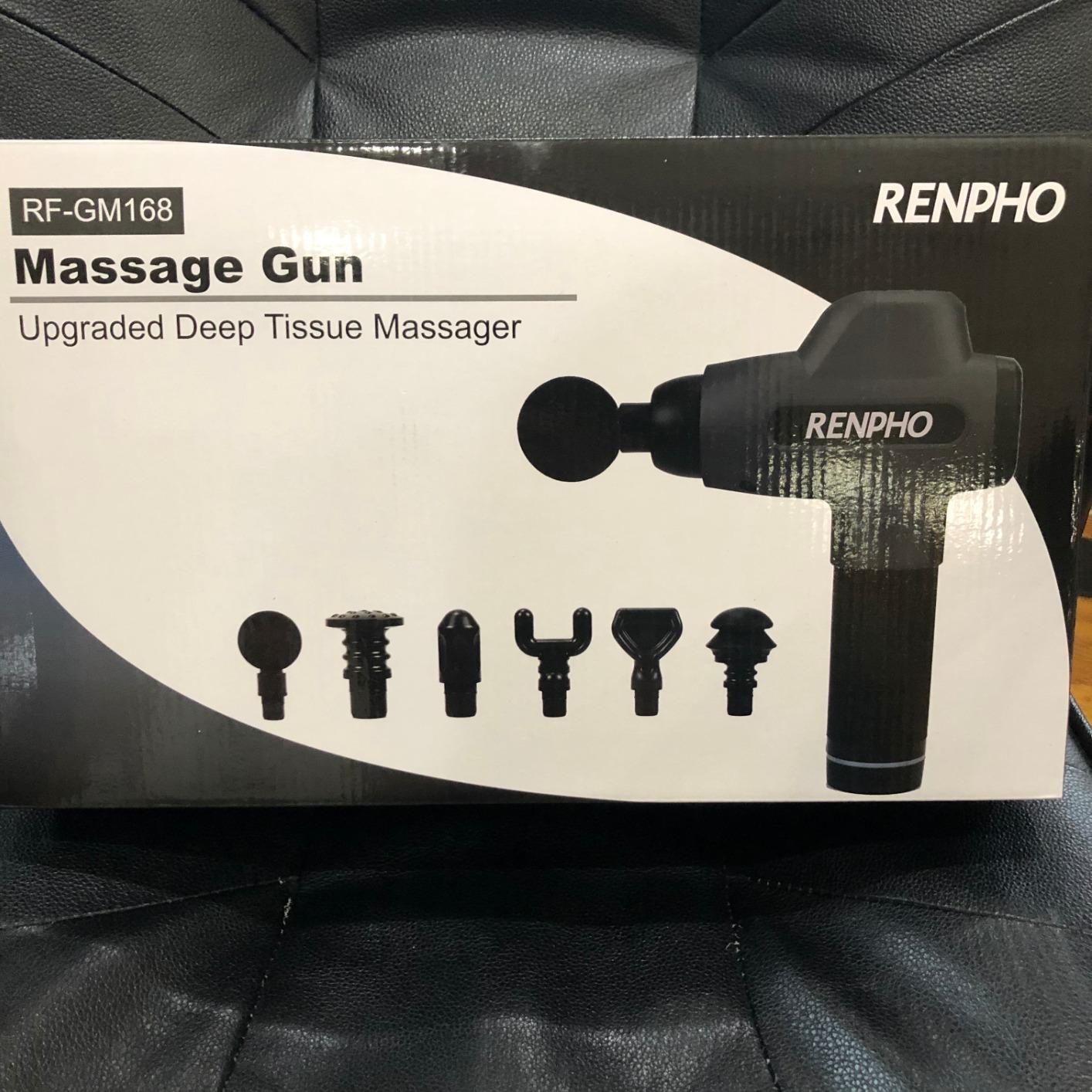 RENPHO Active+ Percussion Massage Gun, 5 Adjustable Speeds for Back, Neck, Muscle Recovery - App Controlled Guided Courses, Carry Case for Professional Athlete, Gym and Travel, Gifts for Men Women customer photo 2
