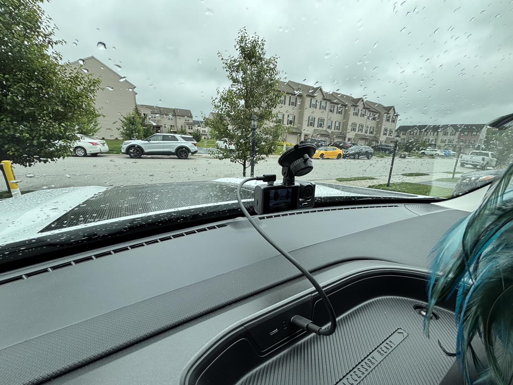 Galphi 3 Channel WiFi Dash Cam Front and Rear Inside, 2.5K+1080P+1080P Car Dash Camera for Cars Front and Rear, Dashcam with G-Sensor, Loop Recording, 24H Parking Mode, SD Card NOT Included customer photo 2