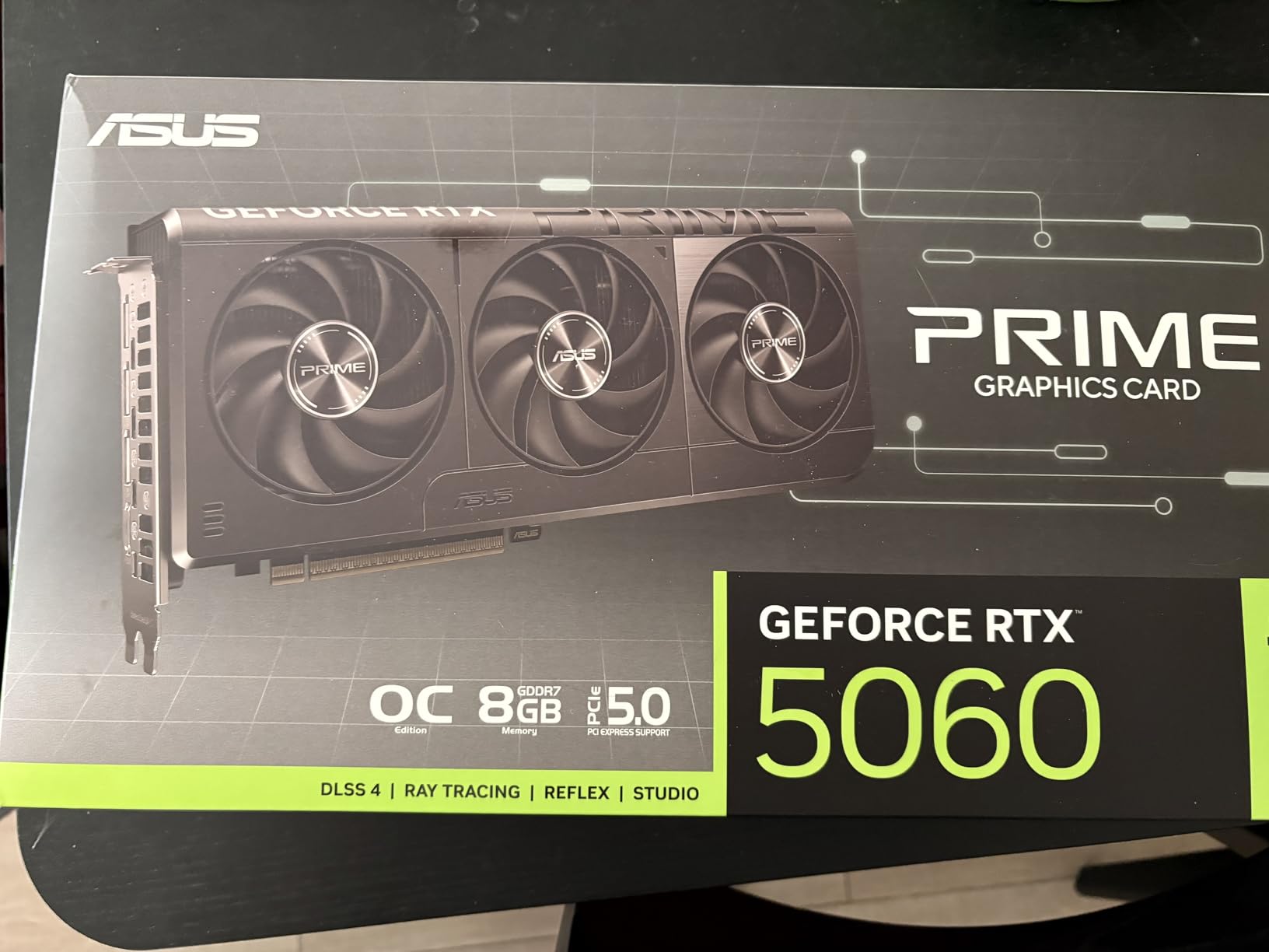 ASUS SFF-Ready Prime NVIDIA GeForce RTX 5060 8GB GDDR7 OC Edition Graphics Card customer photo 1