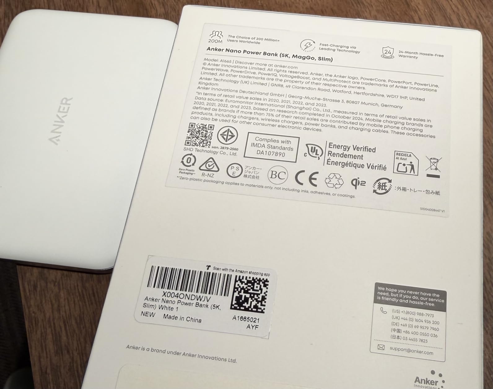Anker Nano MagSafe Portable Charger, Ultra-Slim 5,000mAh Magnetic Wireless Power Bank, Qi2-Certified 15W Max customer photo 1