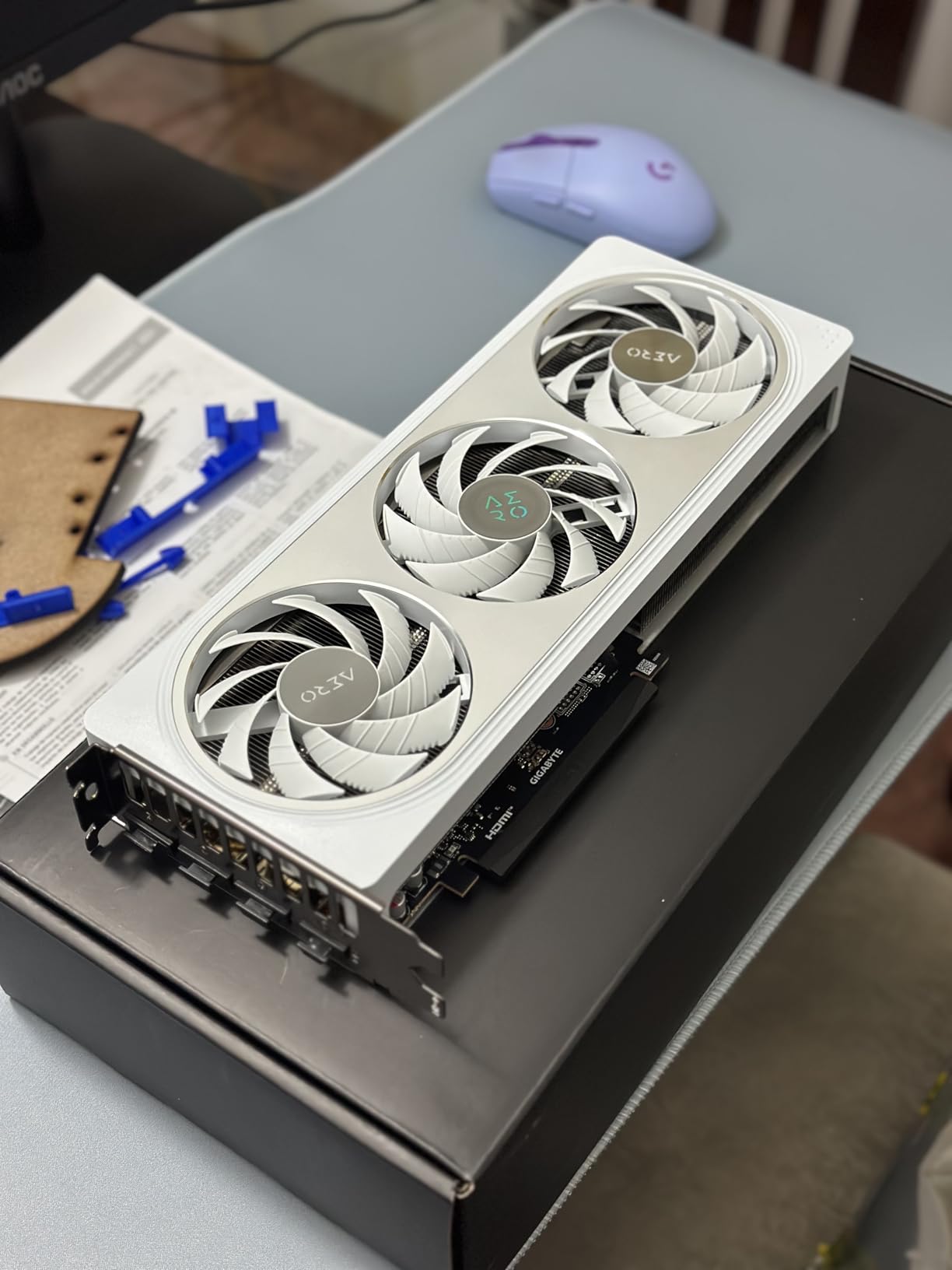 GIGABYTE GeForce RTX 5060 AERO OC 8G Graphics Card, 8GB 128-bit GDDR7, PCIe 5.0, WINDFORCE Cooling System, Made by NVIDIA, DisplayPort & HDMI - Video Output Interface, GV-N5060AERO OC-8GD Video Card customer photo 2