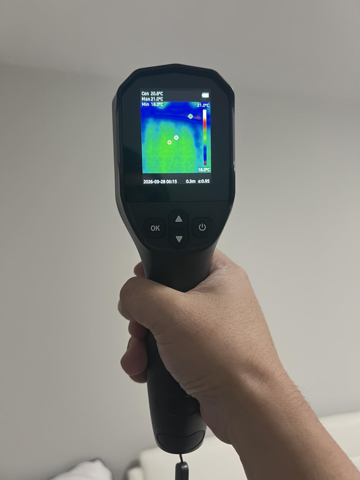 Thermal Camera, 240 x 240 TISR Resolution, -4F to 1022F Temp Range, 25Hz Infrared Camera with Temperature Alarm, 50 FOV Handheld Thermal Imaging Camera customer photo 2
