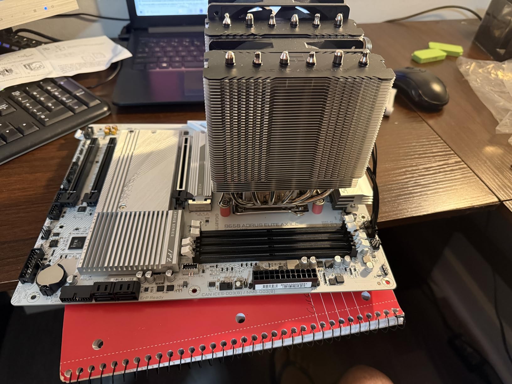 Micro Center AMD Ryzen 7 7700X CPU Processor with GIGABYTE B650 AORUS Elite AX ICE Motherboard (AM5, ATX, DDR5, Triple M.2, USB 3.2 Gen2X2 Type-C, WiFi 6E) customer photo 2