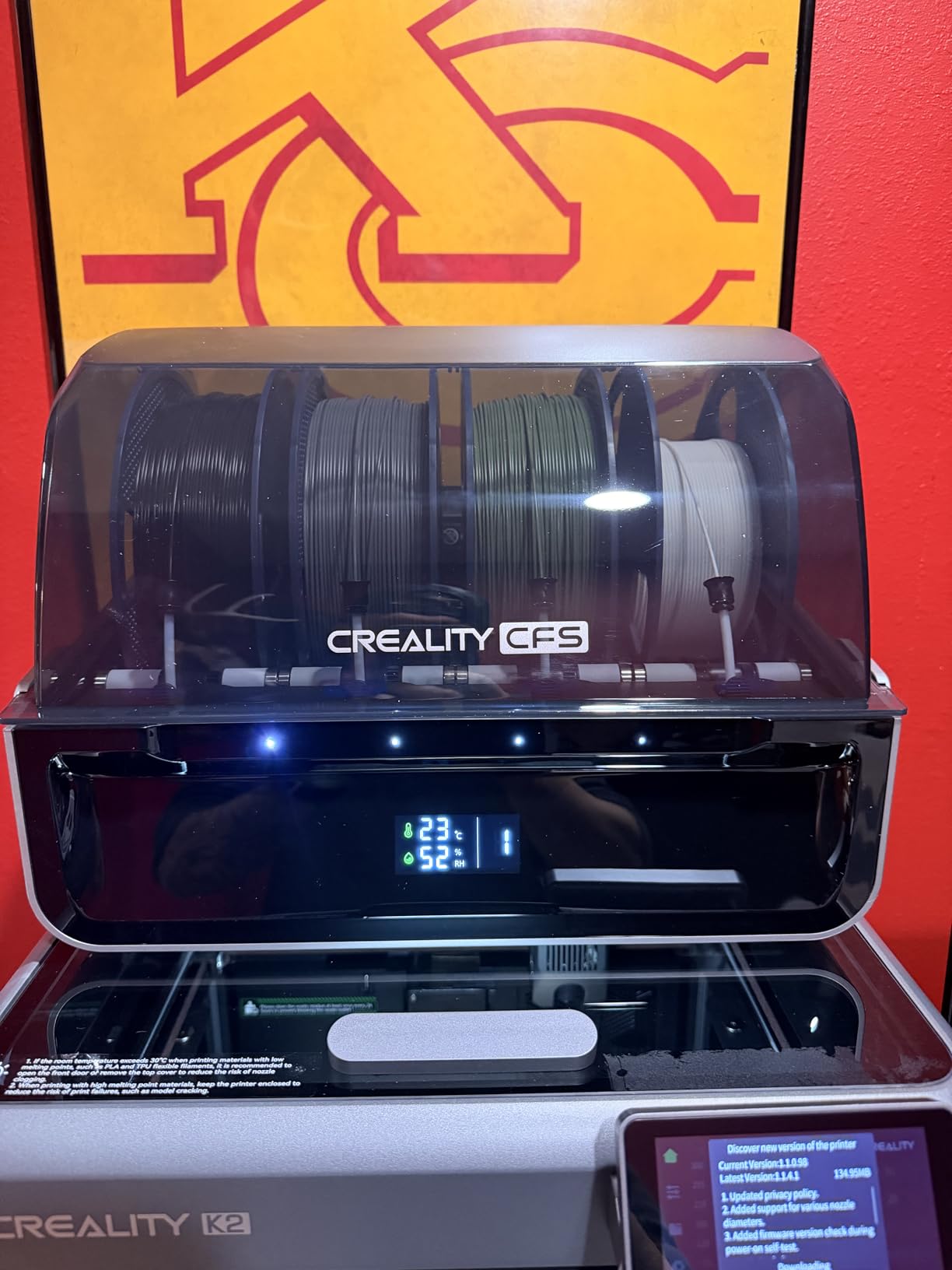 Creality K2 3D Printer, Multicolor Printing Need CFS, Max 600mm/s Printing Speed, Smart Auto Leveling & Al Camera, Next-Gen Direct Drive Extruder, 95% Pre-Assemble, Build Volume 260 * 260 * 260mm customer photo 2