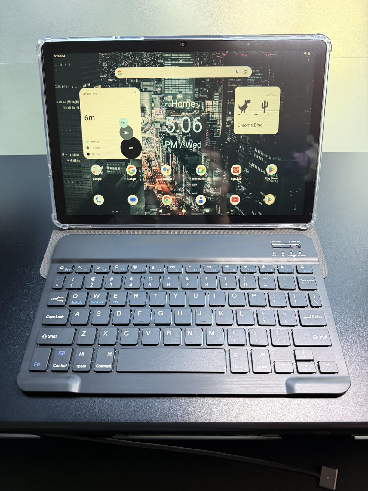 11 Inch-Android 15 Tablet 2026 Latest Update 16GB RAM 128GB ROM 1TB Expandion 5G WiFi Cellular 21MP Dual Camera Octa-core MTK8786.Gemini AI 2.0.Tablets with Keyboard,Mouse,protective film,Case-Gray customer photo 2