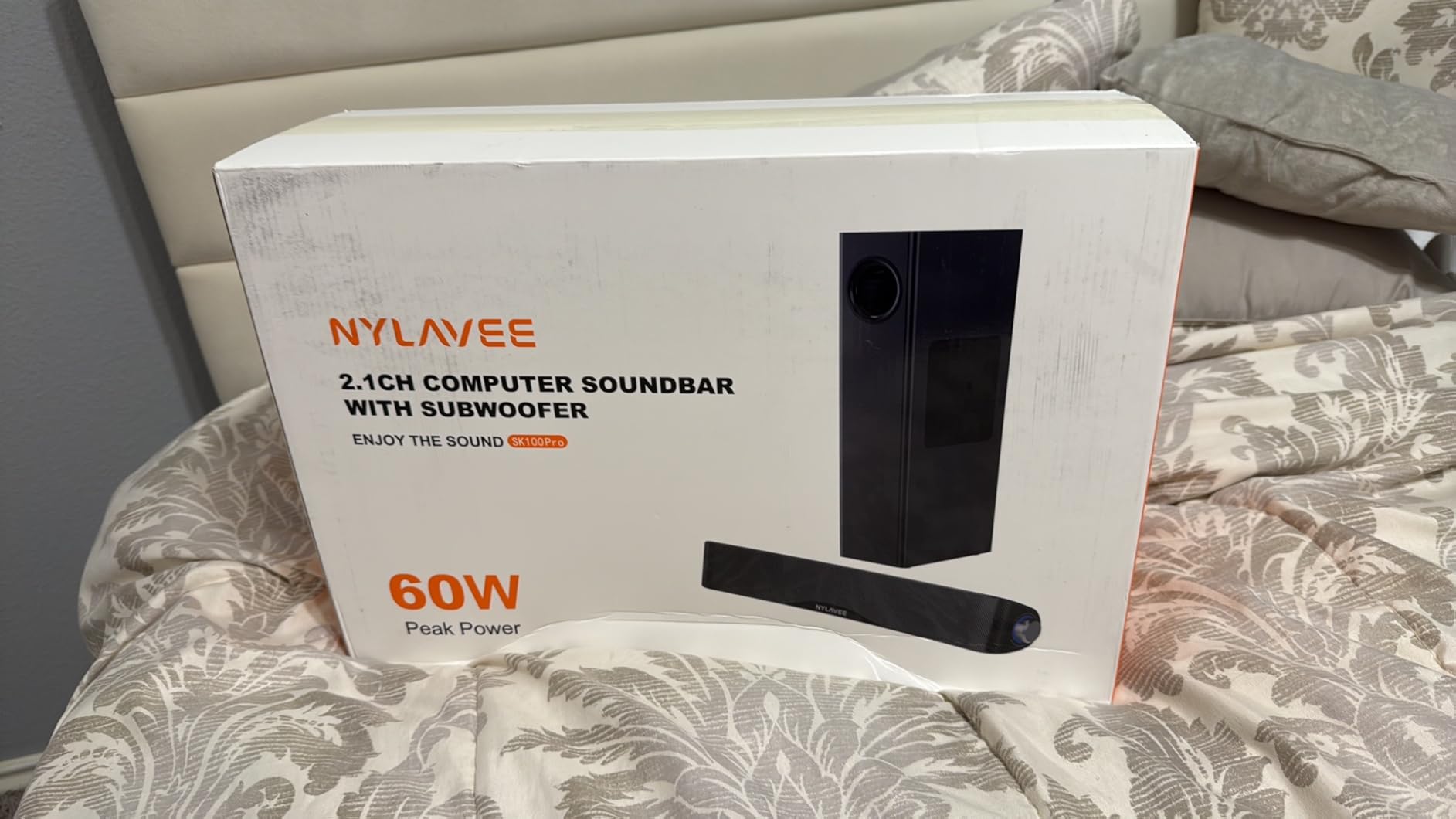 Nylavee Computer Speakers with Subwoofer, 2.1 PC Speakers System with Bluetooth 5.4 & 3.5mm Aux-in, 60W Peak Power, AC Adapter Powered Computer Sound Bar for Desktop PC, Laptop, Monitor, Gaming customer photo 2
