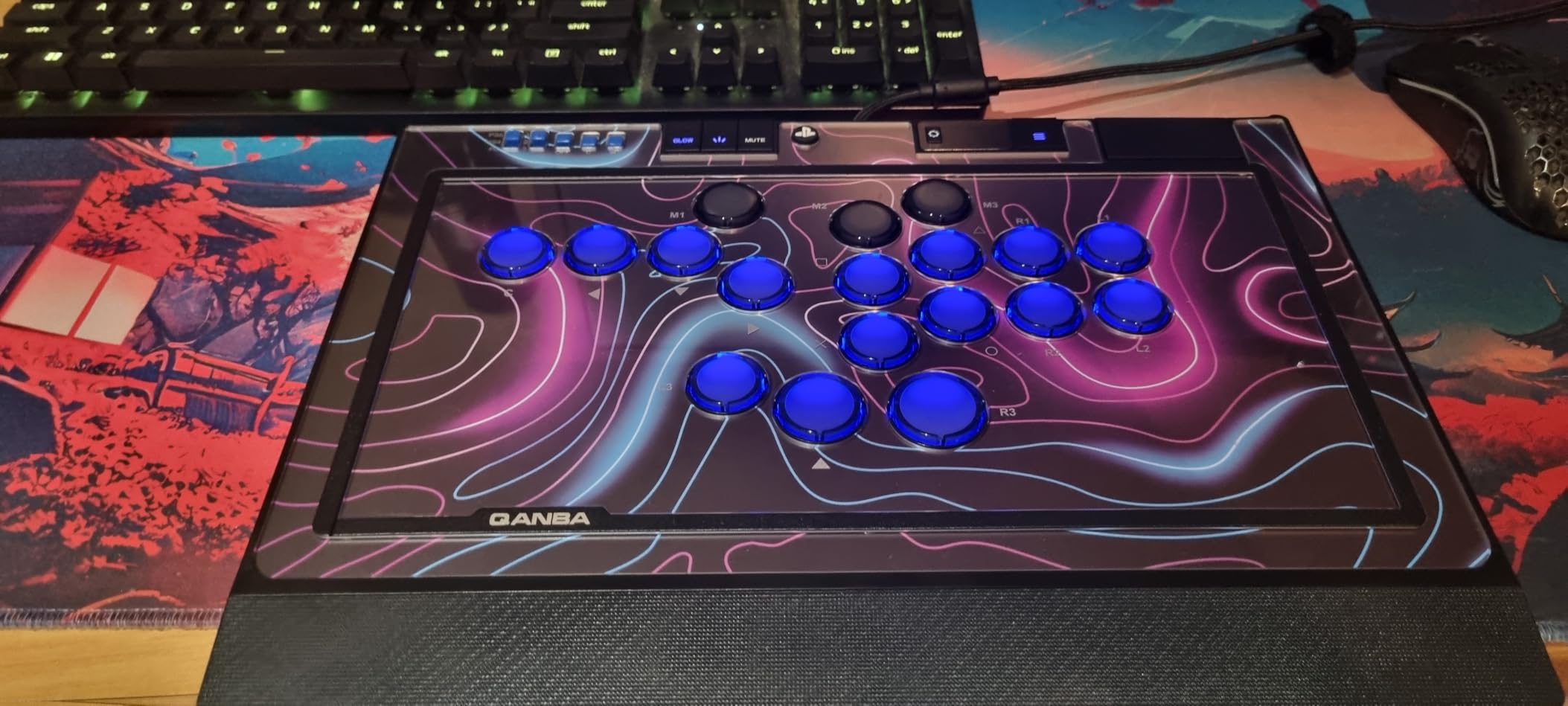 Qanba Sapphire S1 Leverless Arcade Controller Joystick for PlayStation 5 and PlayStation 4 and PC (Fighting Stick) Officially Licensed Sony Product customer photo 1