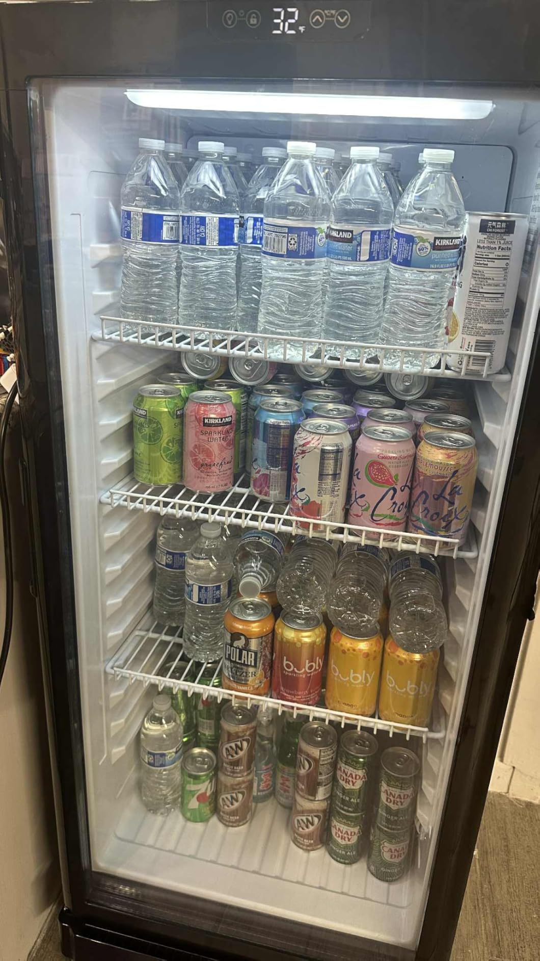 8.5 Cu.Ft Commercial Refrigerators, Display Fridge with Double-Tempered Glass Door, Outdoor Beverage Refrigerator with Locking, Key & LED, Beverage Cooler for Bar, Office, Restaurant customer photo 2