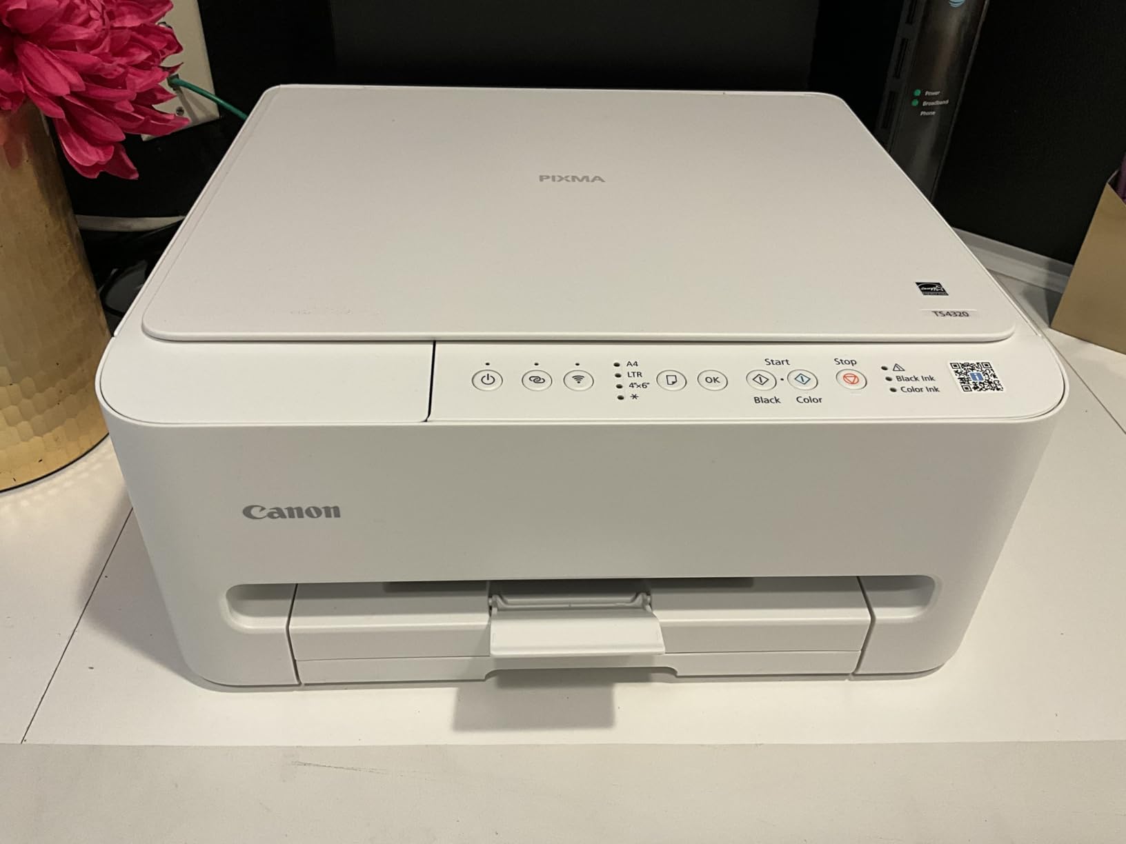 Canon PIXMA TS4320 Wireless Color Inkjet Printer for Duplex Printing with Copier/Scanner customer photo 1