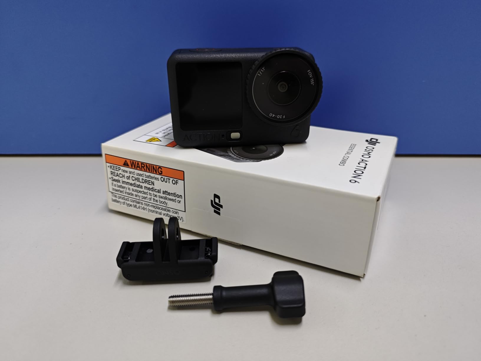 DJI Osmo Action 6 Essential Combo, 8K Waterproof Action Camera with 1/1.1