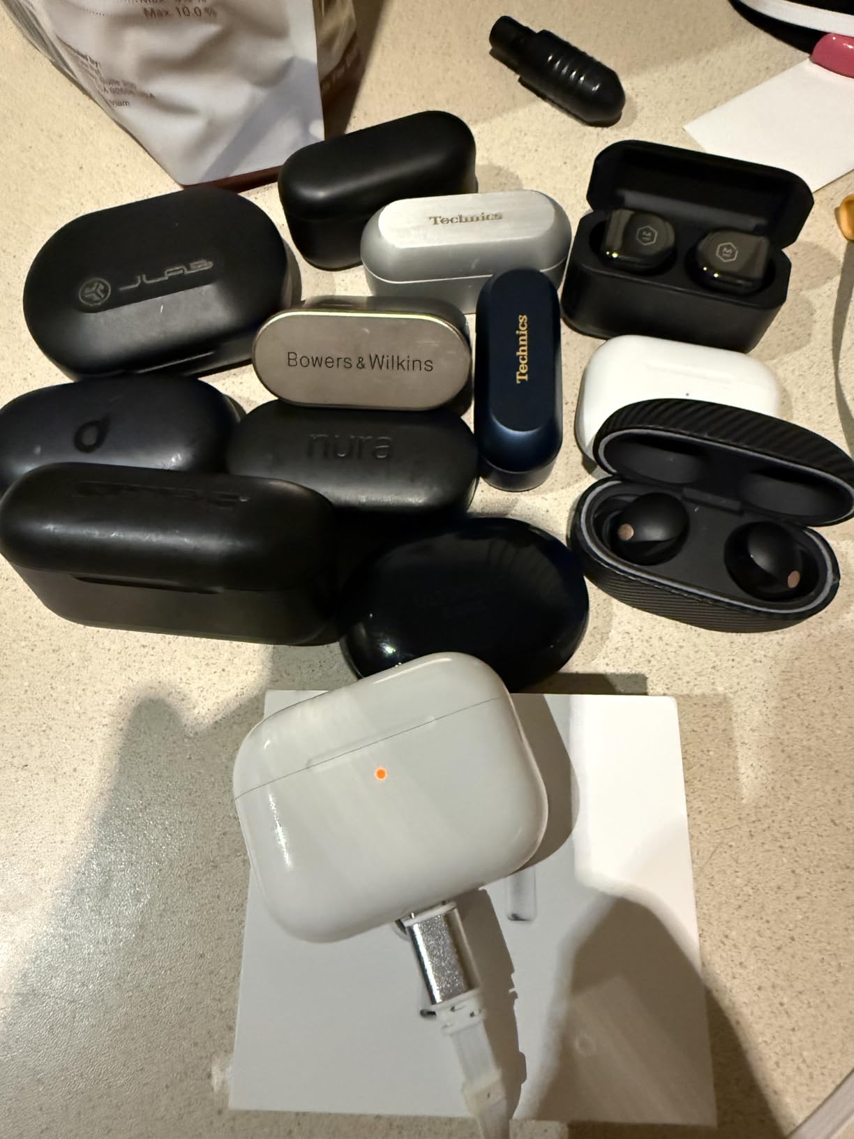 Apple AirPods Pro 3 Wireless Earbuds, Active Noise Cancellation, Live Translation, Heart Rate Sensing, Hearing Aid Feature, Bluetooth Headphones, Spatial Audio, High-Fidelity Sound, USB-C Charging customer photo 1