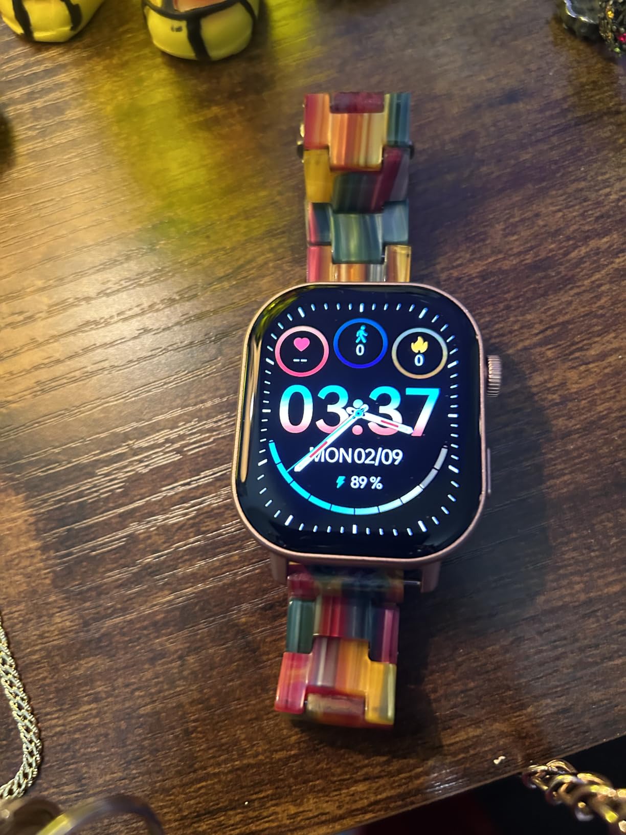 AMOLED GPS Running Smartwatch, 50m Waterproof, Tracks Steps Sleep Heart Rate Oxygen, Long Battery Life with Step & Calorie Counter for Swimming Runners Men Women (Blue) customer photo 2