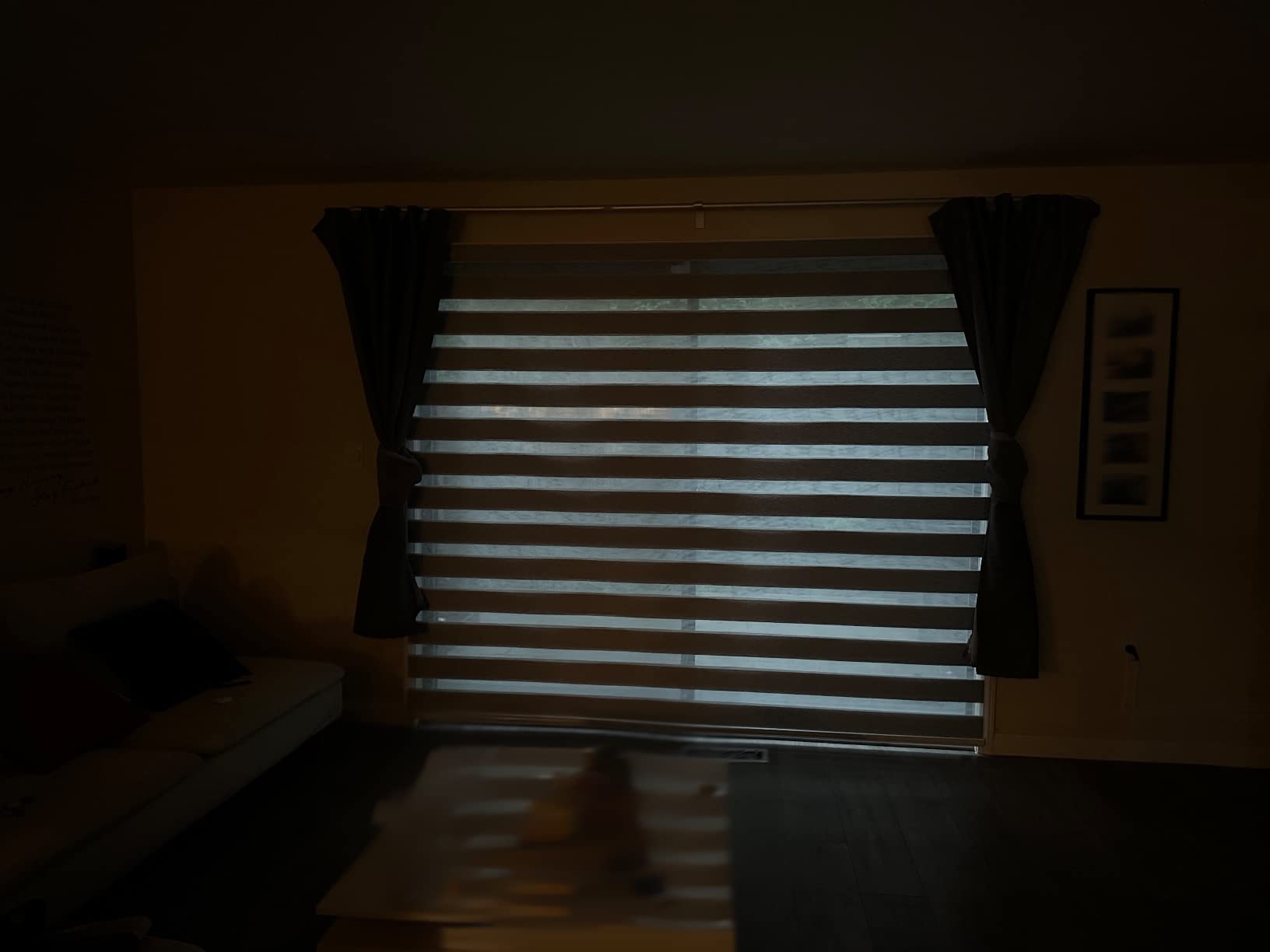 SmartWings Motorized Roller Shades 100% Blackout Work with Matter Homekit Over Thread, Alexa, Z-Wave, Smart Blinds for Windows, Cordless Remote Control Optional, Customized Size, Essential White customer photo 1