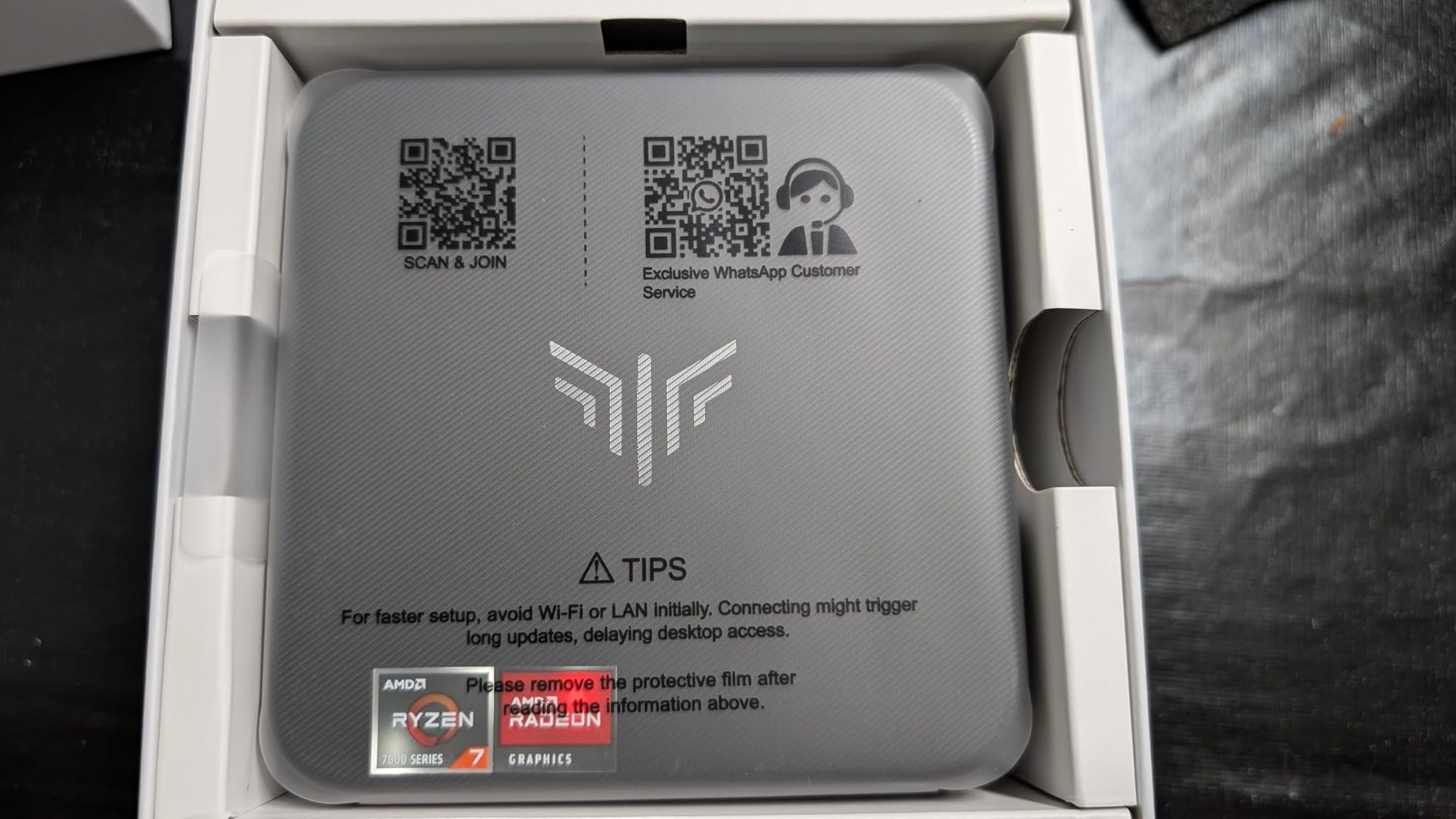 KAMRUI Mini Gaming PC, Hyper H1 win-11 Pro AMD Ryzen 7 7735HS (Beat 7730U/6800U, Up to 4.75GHz) Mini PC, 24GB LPDDR5 5500MT/s 512GB SSD Micro Pc, Mini Computer Triple 4K Display/2.5G LAN/WiFi6/BT5.2 customer photo 2