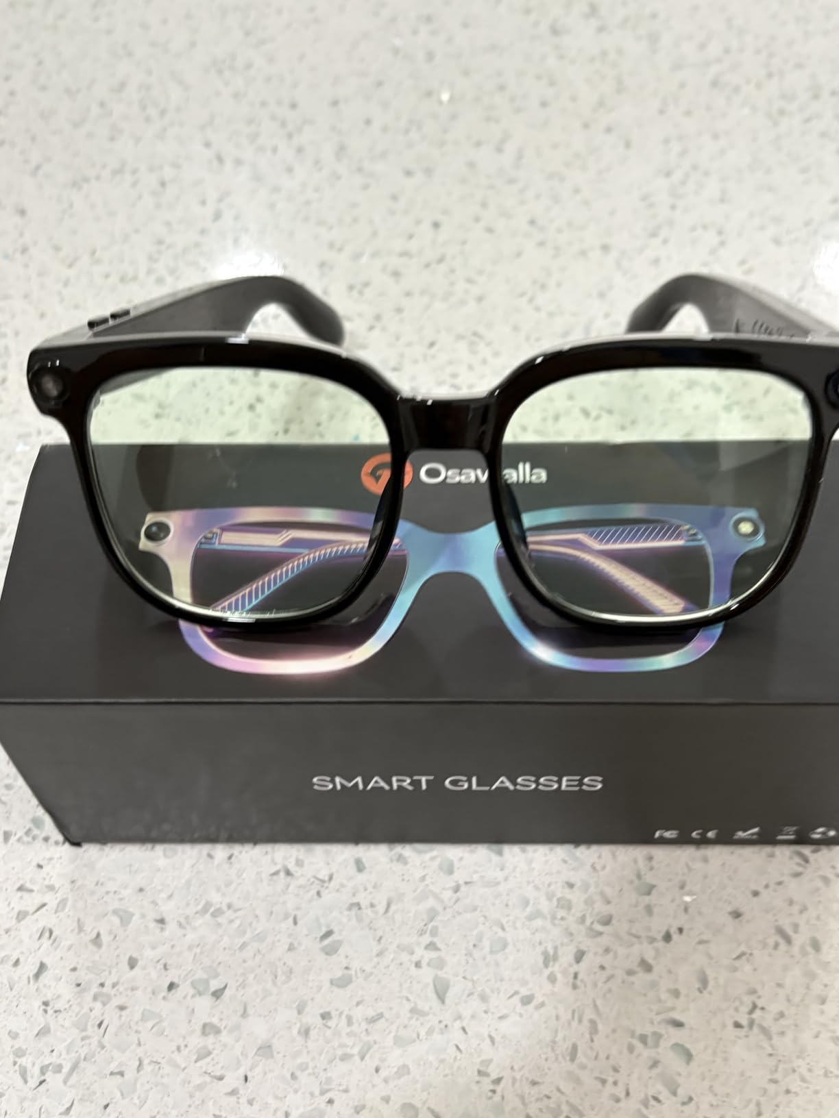 AI Smart Glasses with Camera, 8MP Camera Glasses, 1080P Anti-Shake Video Recording Glasses, Real Time Translation, AI Voice Assistant, Object Recognition, Bluetooth Sunglasses for Men Women (Photochromic) customer photo 1