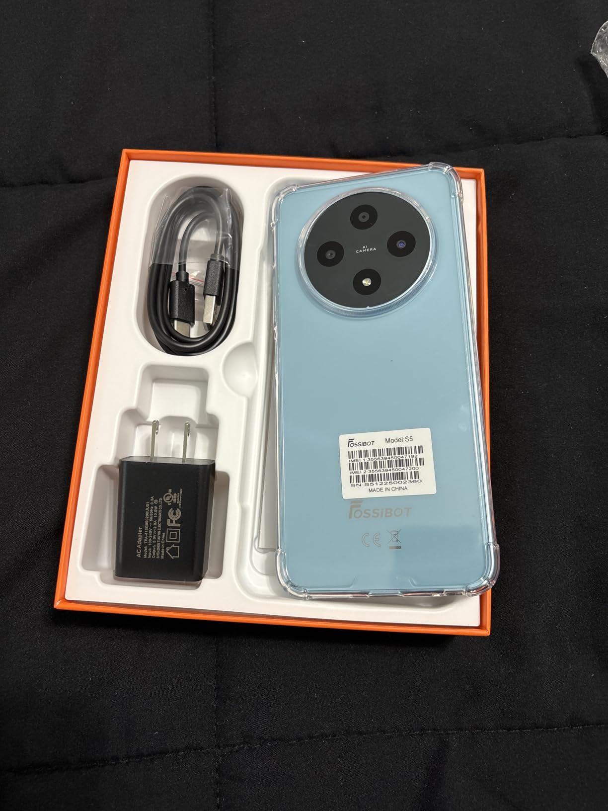 FOSSIBOT S5 Android 15 Cell Phone(2026), 16GB+128GB/2TB Unlocked Phone, 6.88