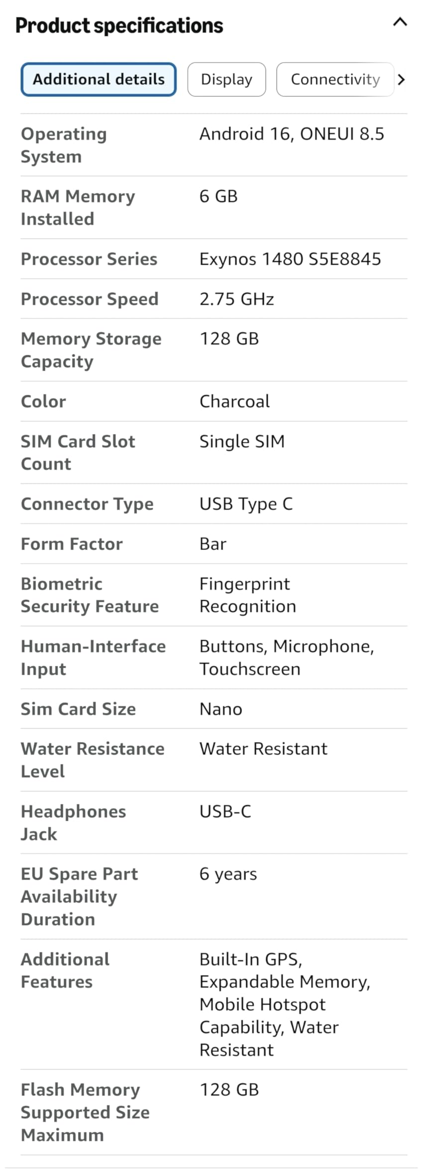Samsung Galaxy A37 5G (2026), Unlocked Android Smartphone, 128GB, AMOLED Display, Triple Camera, IP68, 5000mAh Battery, US Version, Awesome White customer photo 1