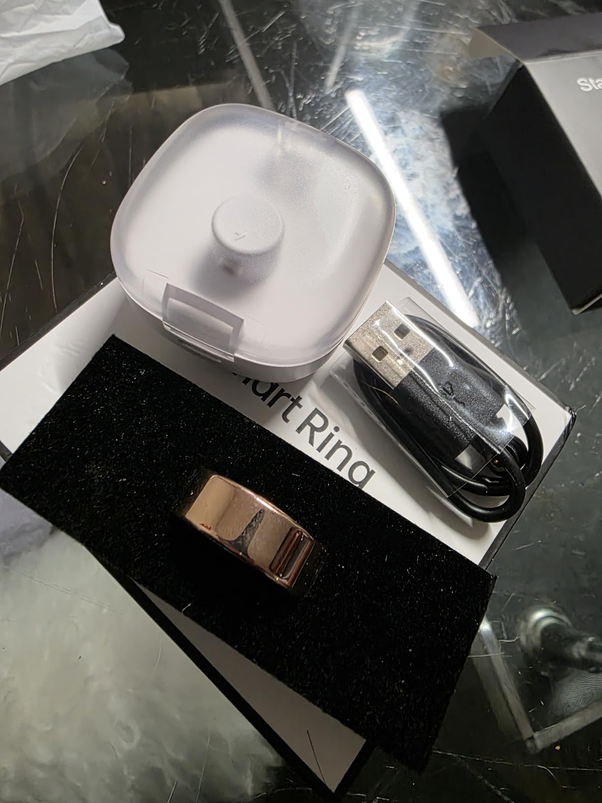 Smart Health Ring, Featuring Stress and Sleep Monitoring Functions, Compatible with iOS and Android, Waterproof Fitness Tracker customer photo 1