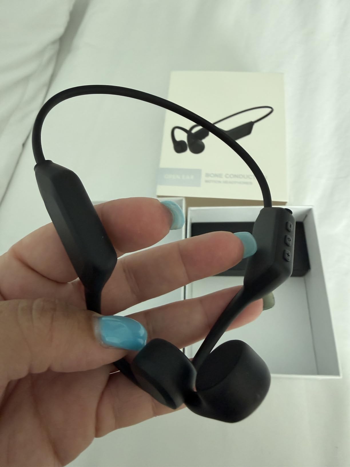 New Waterproof Open-Ear Bone Conduction Headphones - Bluetooth 6.0, 10-Hour Battery Life, Ultra-Light Wireless Headset with Stable Connection, Ideal for Running, Cycling, Workout, Hiking customer photo 2