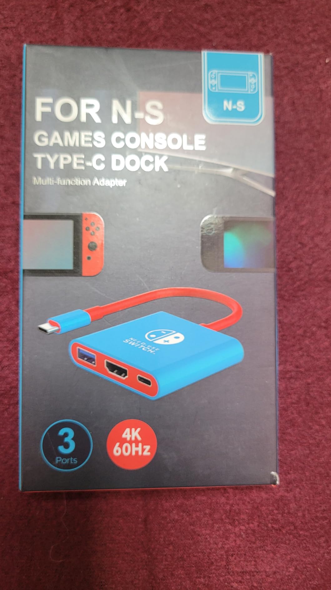 Switch Dock, Portable TV Docking Station Compatible with Steam Deck/ROG Ally/Legion GO, 3-in-1 Switch Travel Dock with HDMI 4K@60Hz, 100W Charge PD Port and USB 3.0 customer photo 2