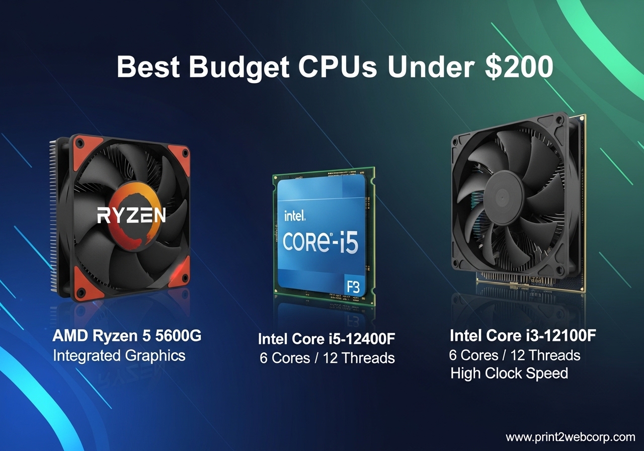 Best Budget CPUs Under $200