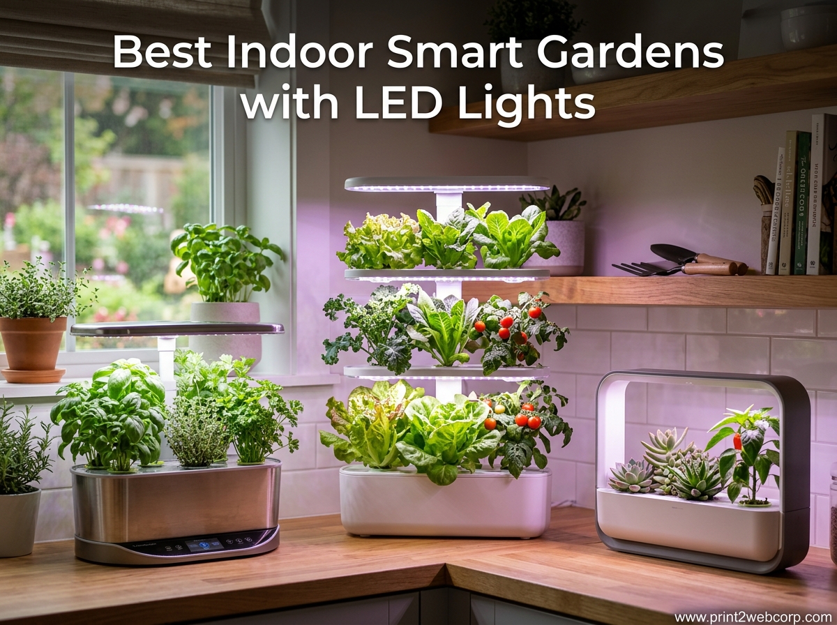 Best Indoor Smart Gardens with LED Lights