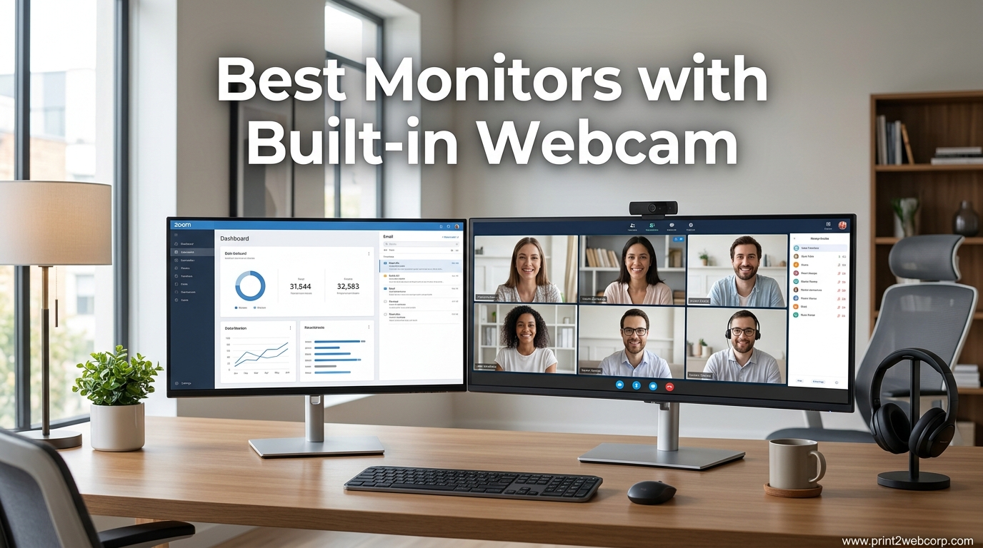 Best Monitors with Built-in Webcam