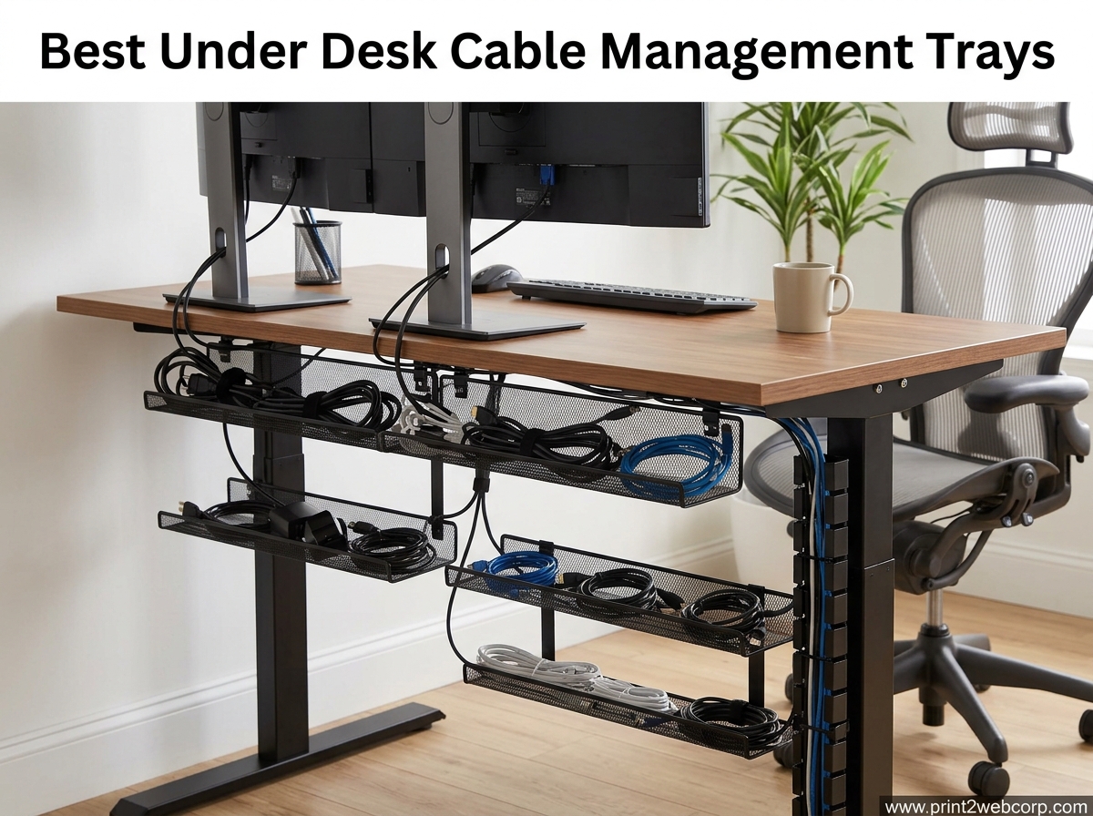 12 Best Under Desk Cable Management Trays (August 2026)